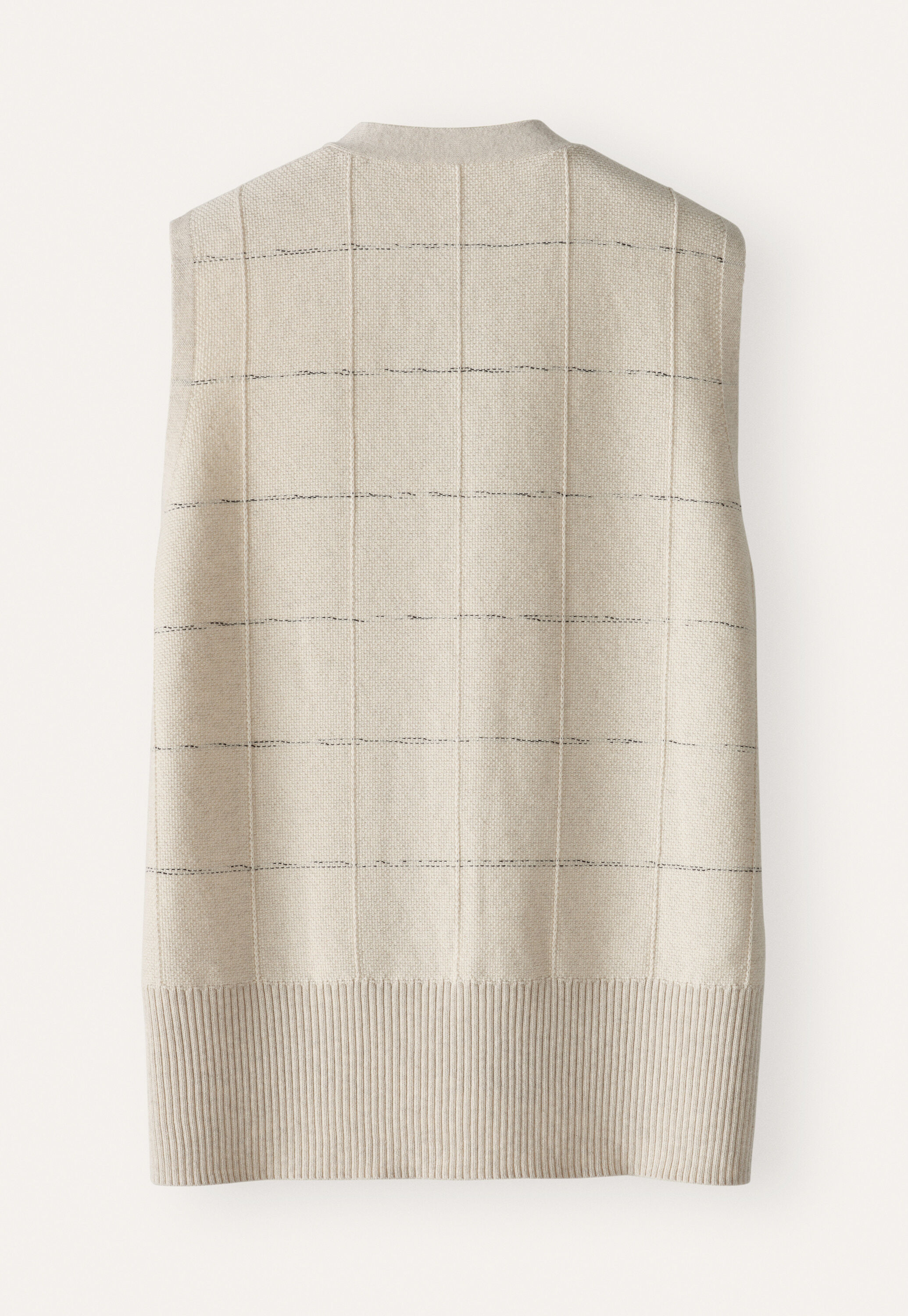 Knit-stitch waistcoat