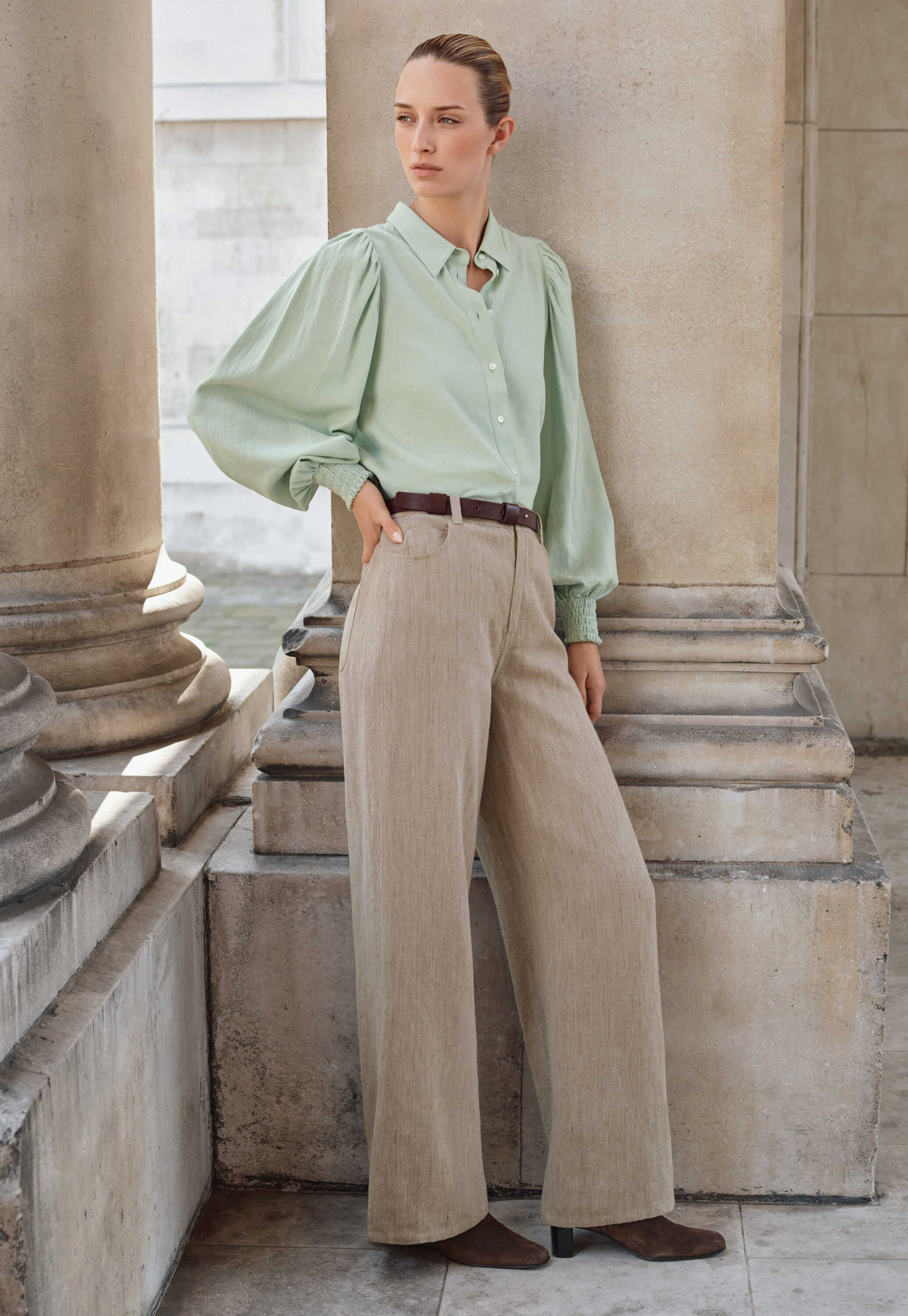 Wide & straight leg trousers