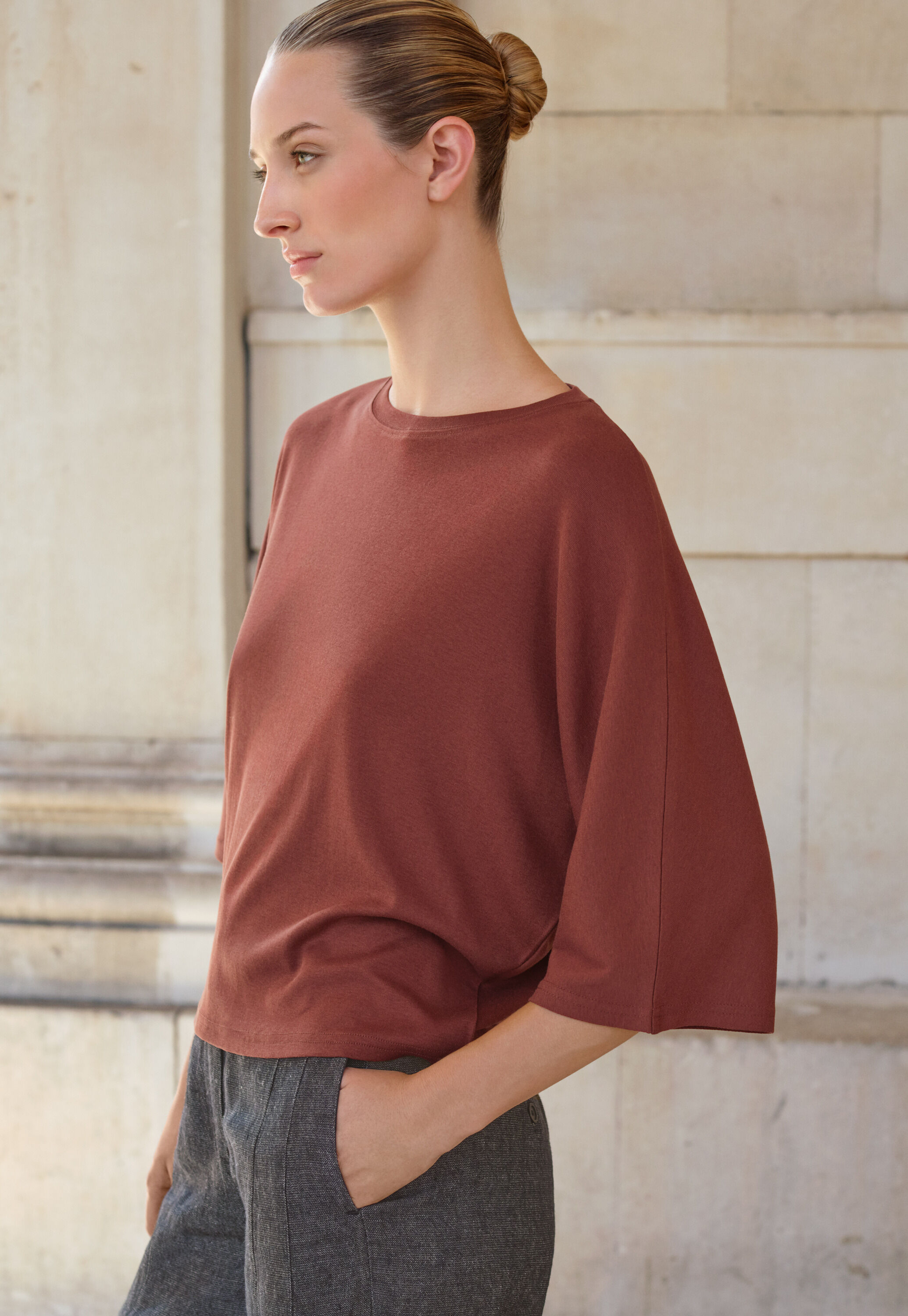 Dolman sleeve top