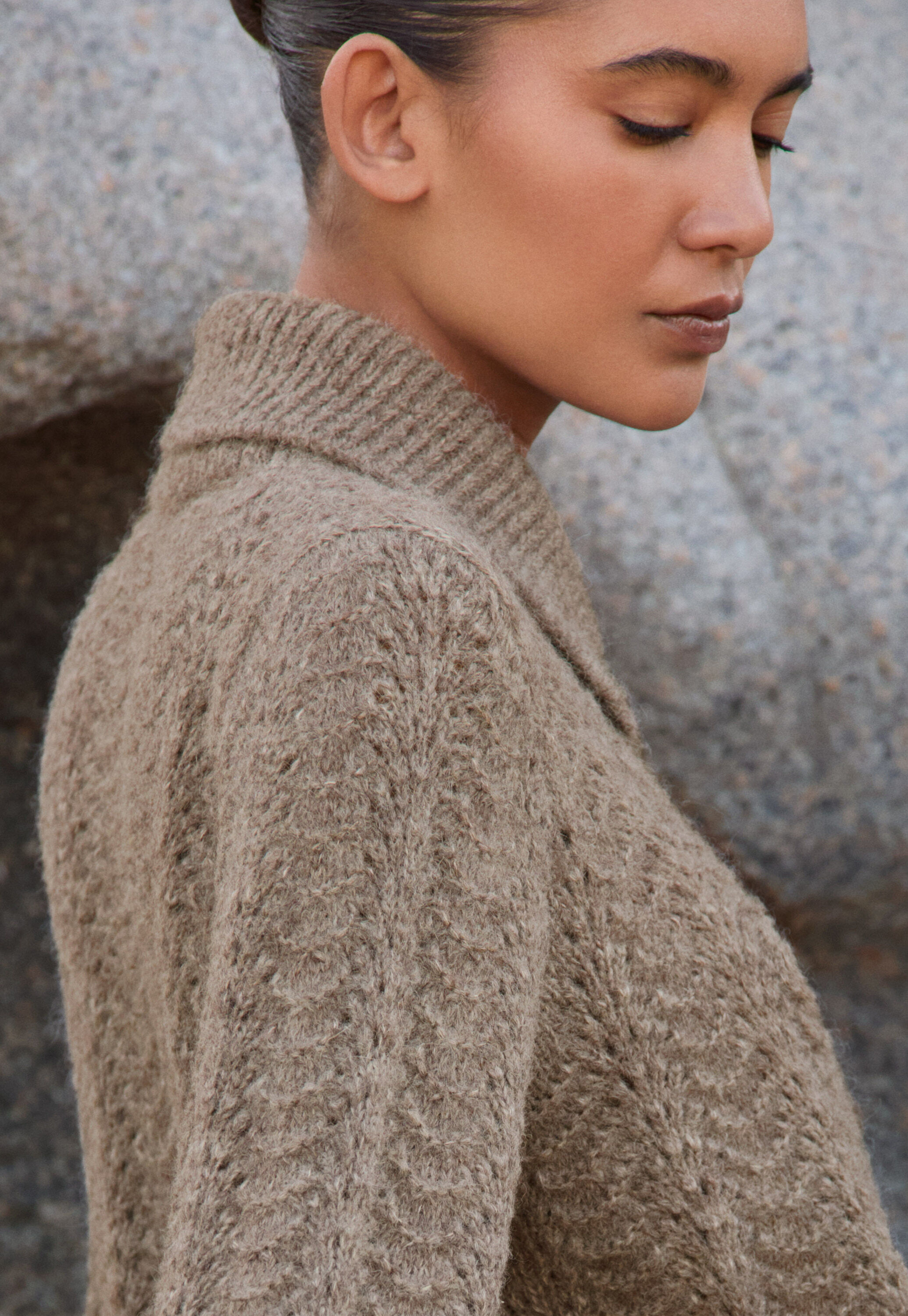 Pointelle cardigan