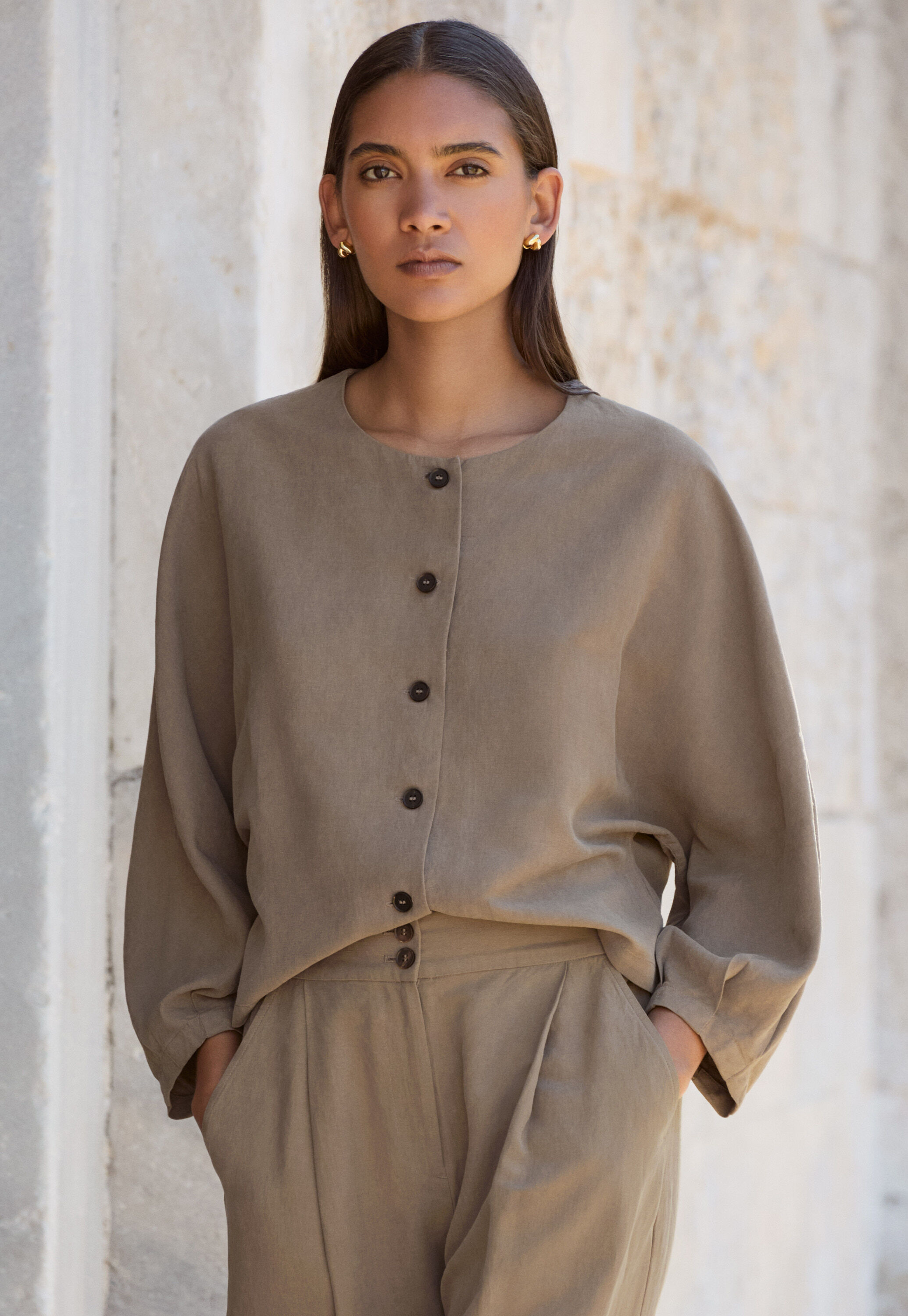 Edge-to-edge cardigan