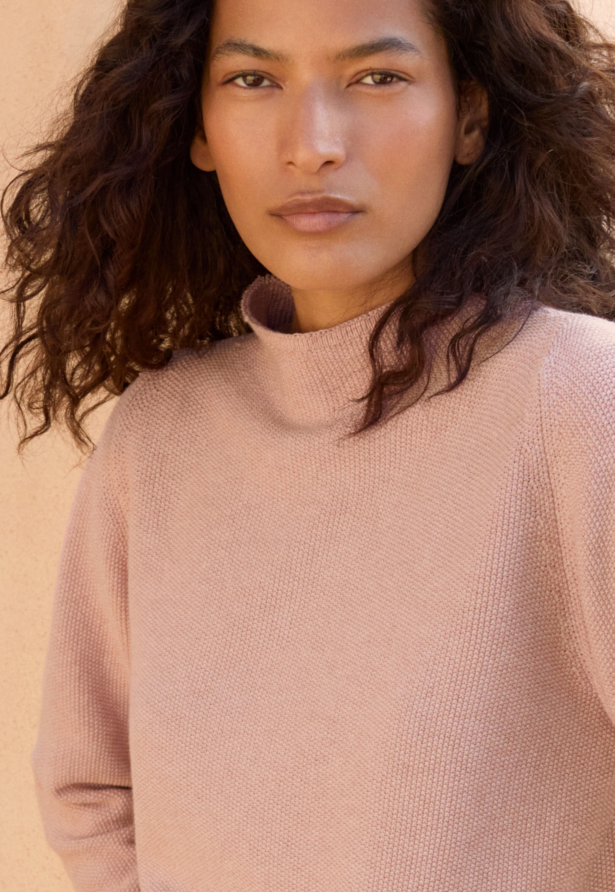 Funnel-neck sweater