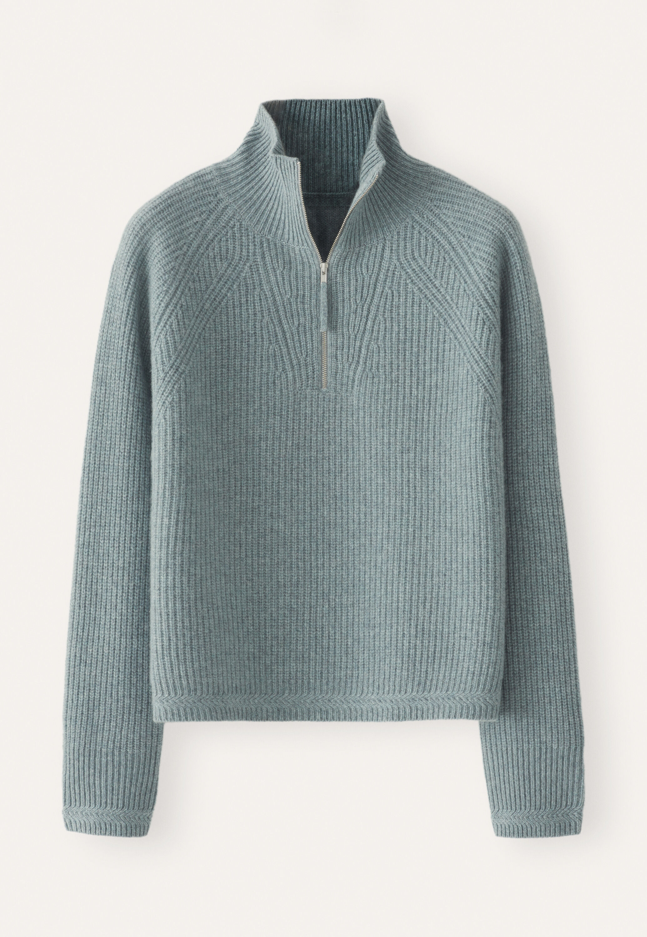 Zip-front sweater