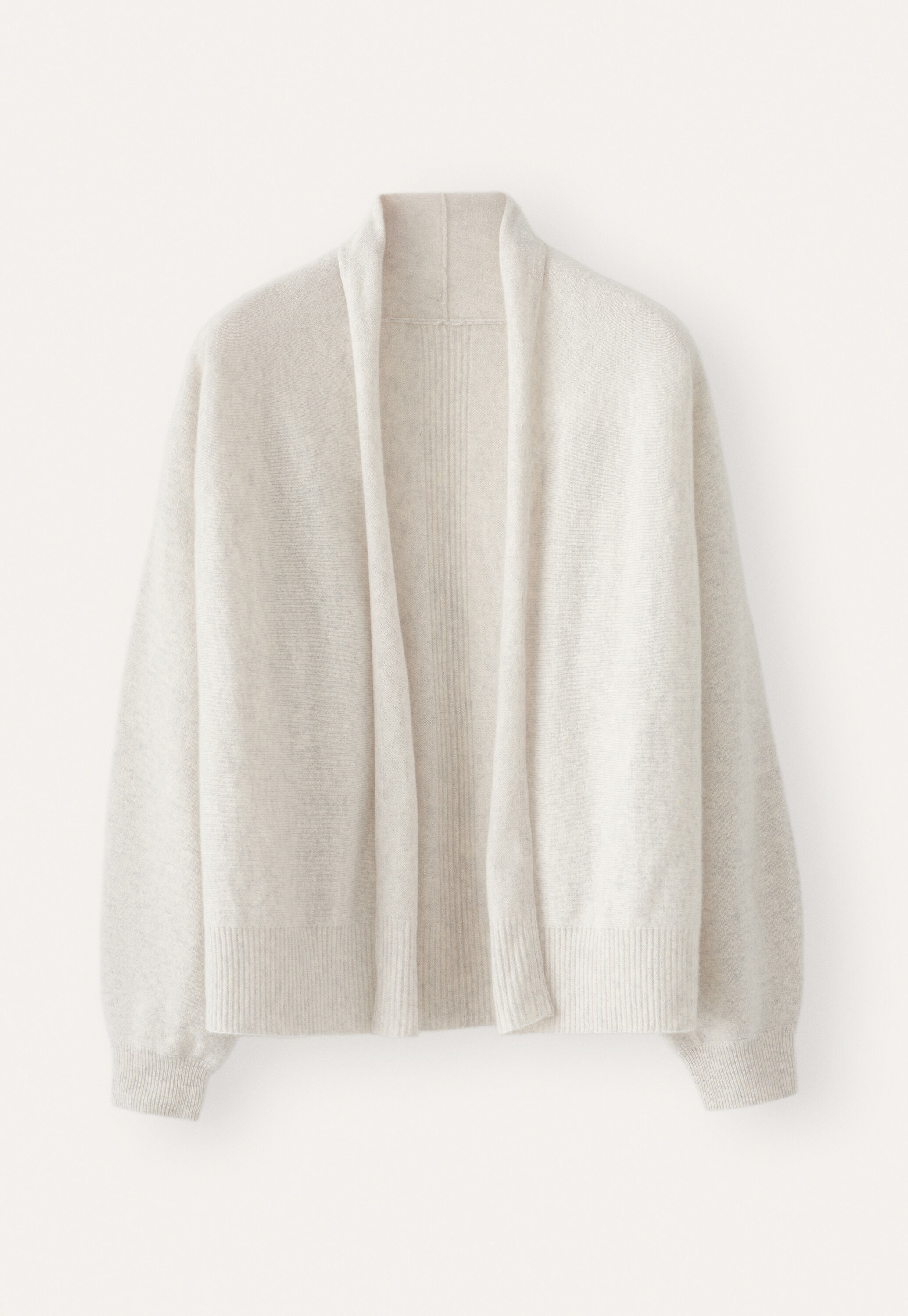 Dolman shawl-collar cardigan