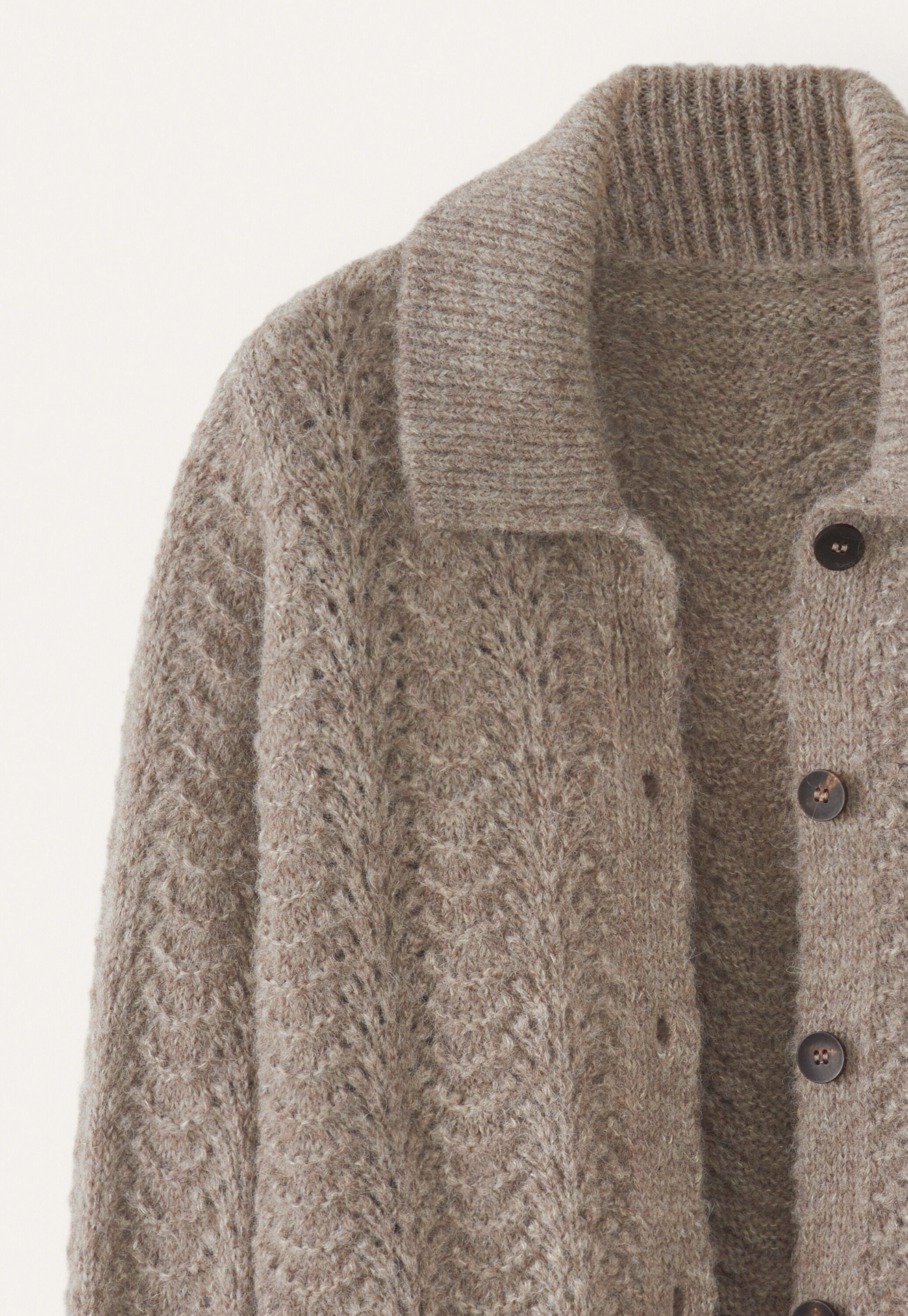 Pointelle cardigan
