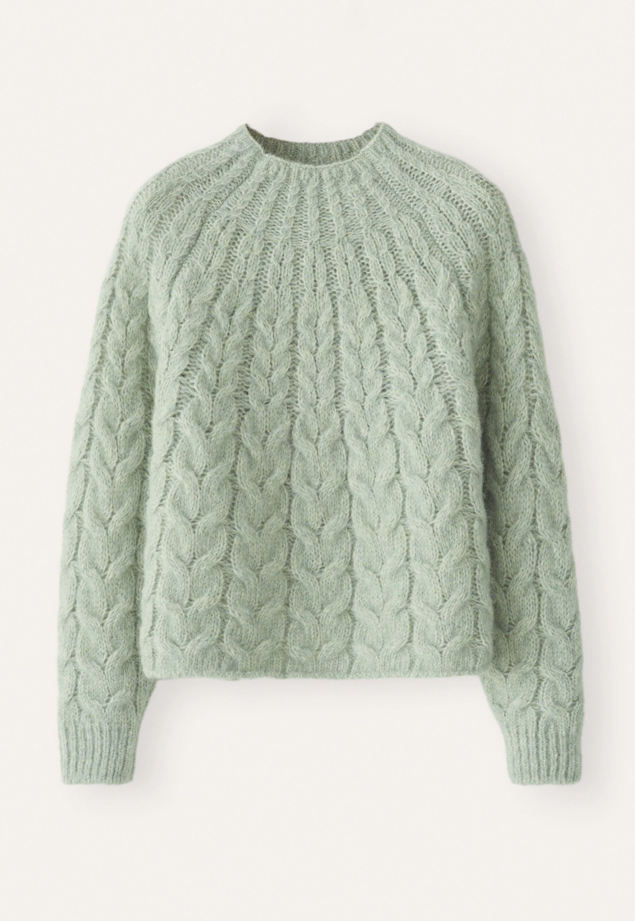 Cable-stitch sweater