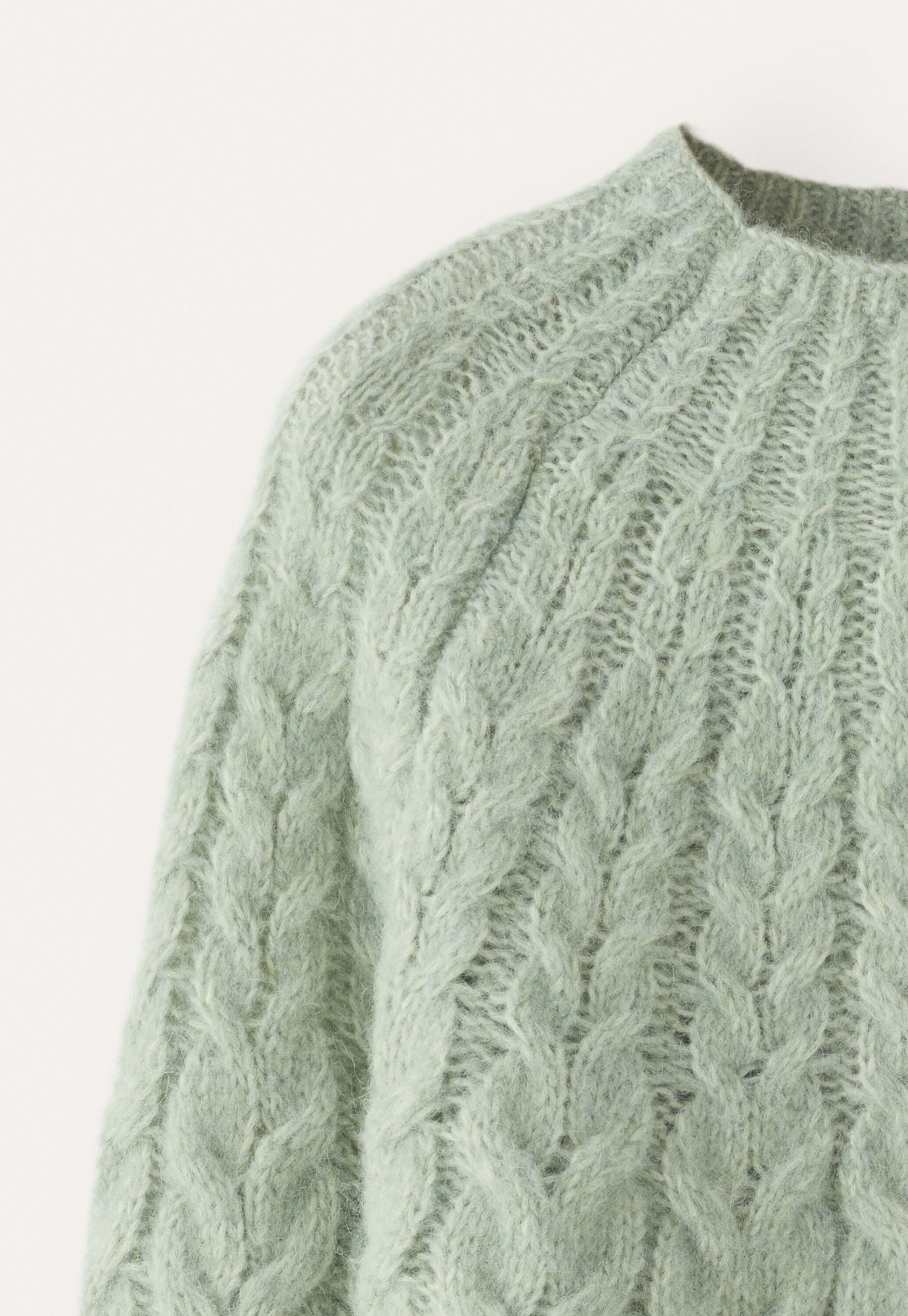 Cable-stitch sweater
