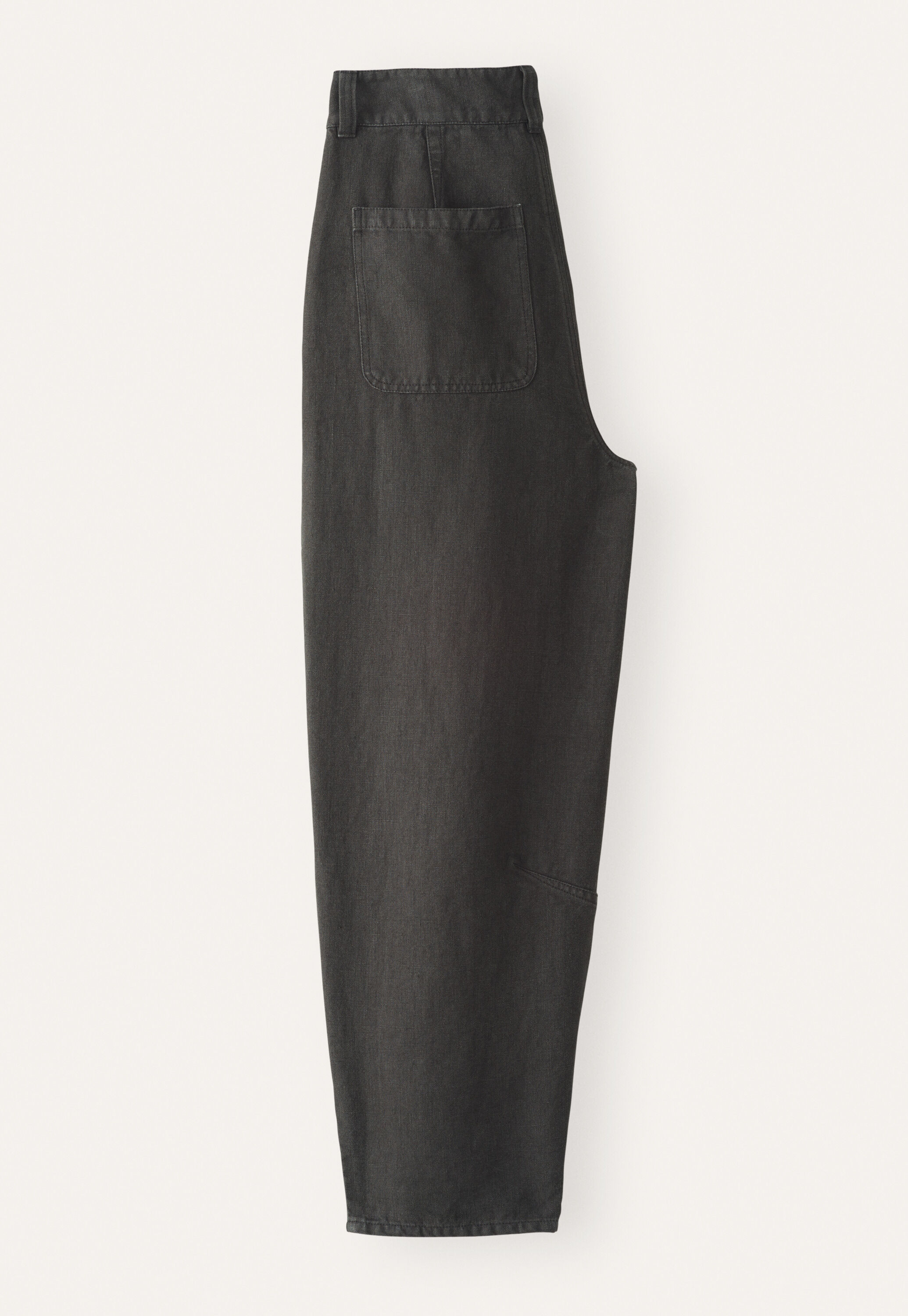 Tapered-leg trousers, Charcoal, large