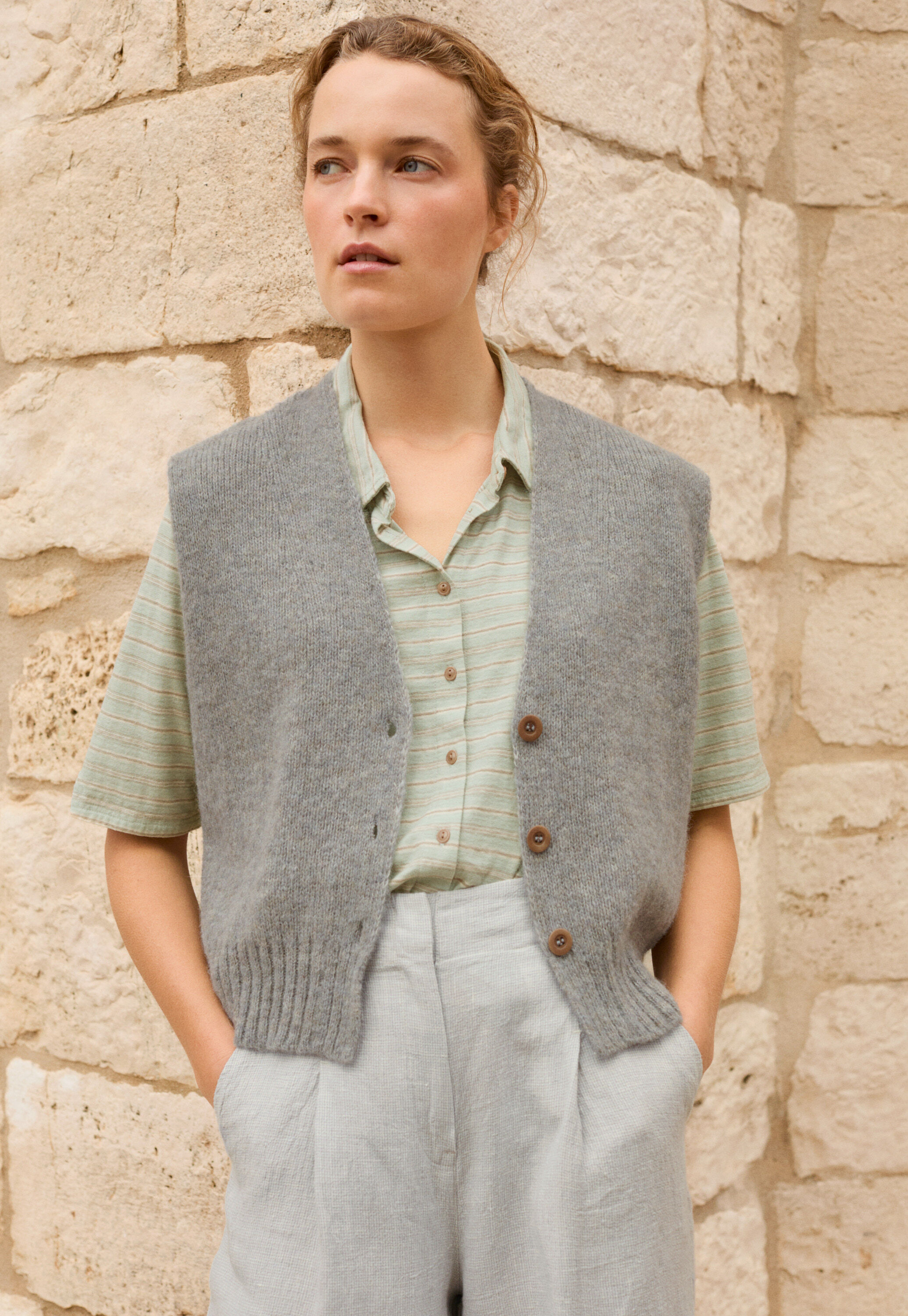 Peplum-detail dress
