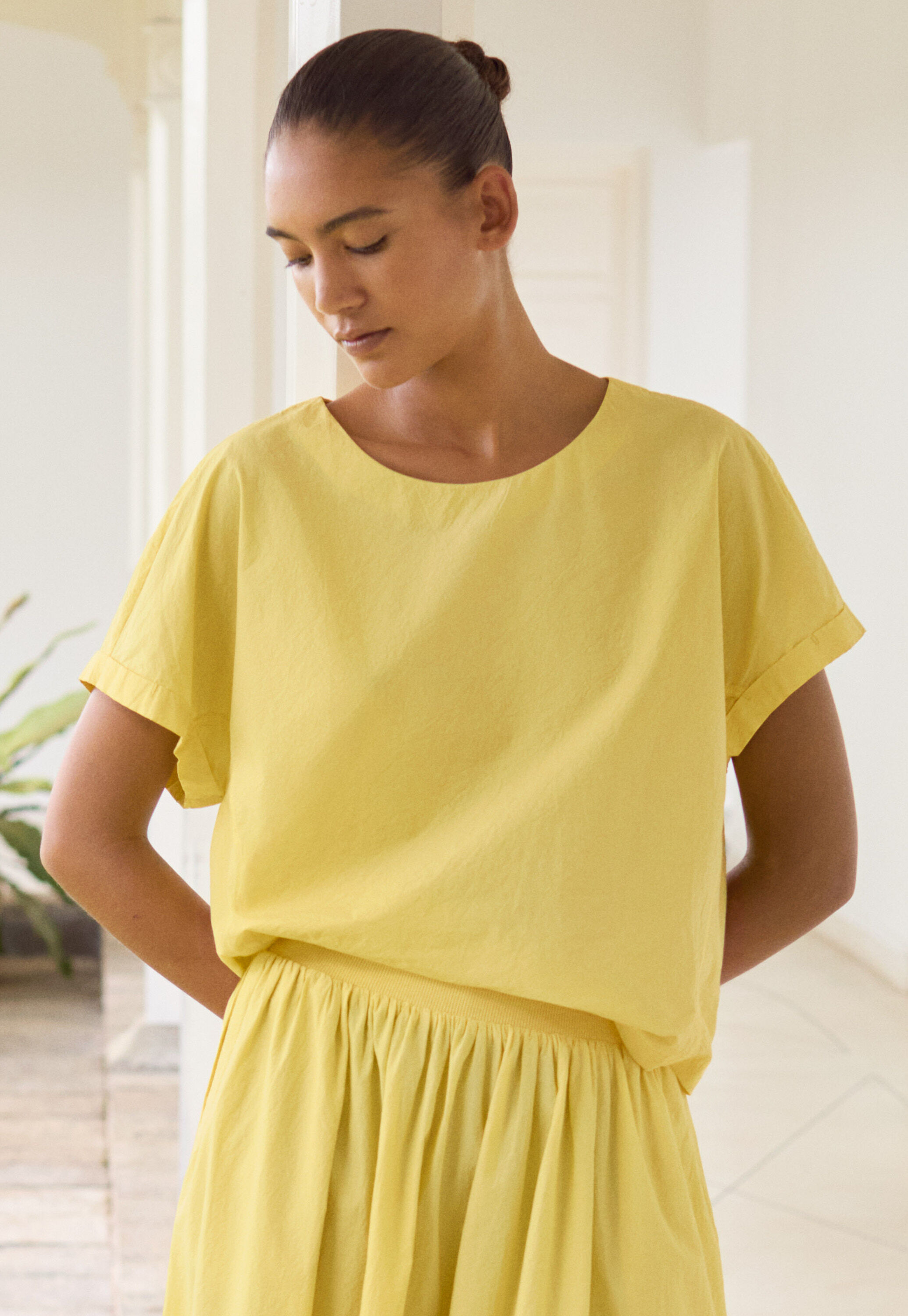 Peplum-detail dress