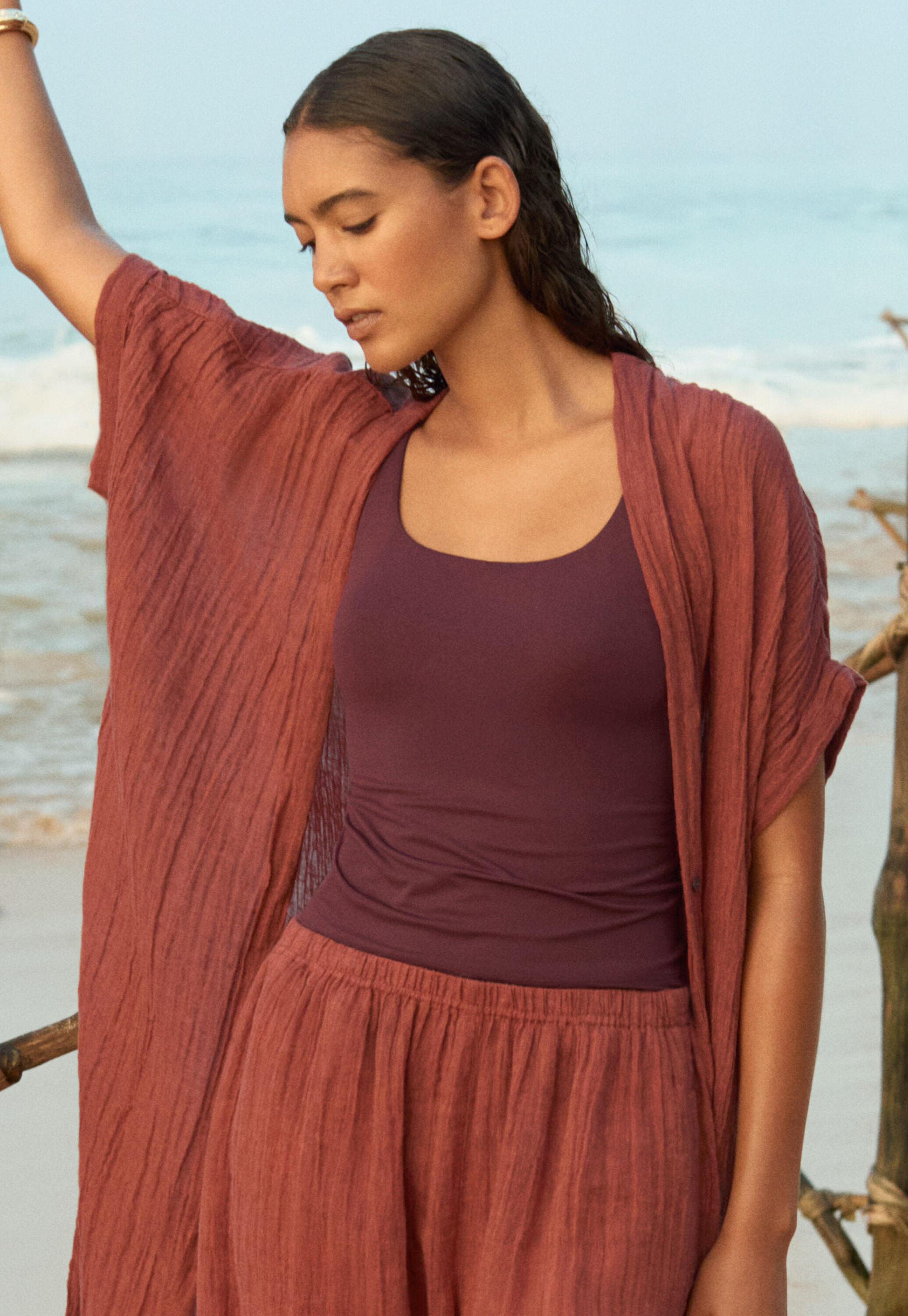 Peplum-detail dress
