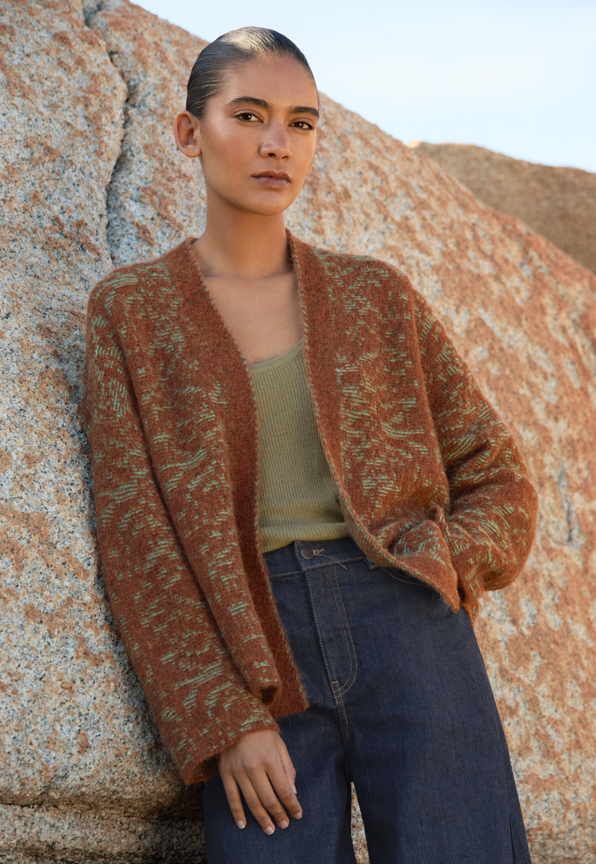 Button-through sweater