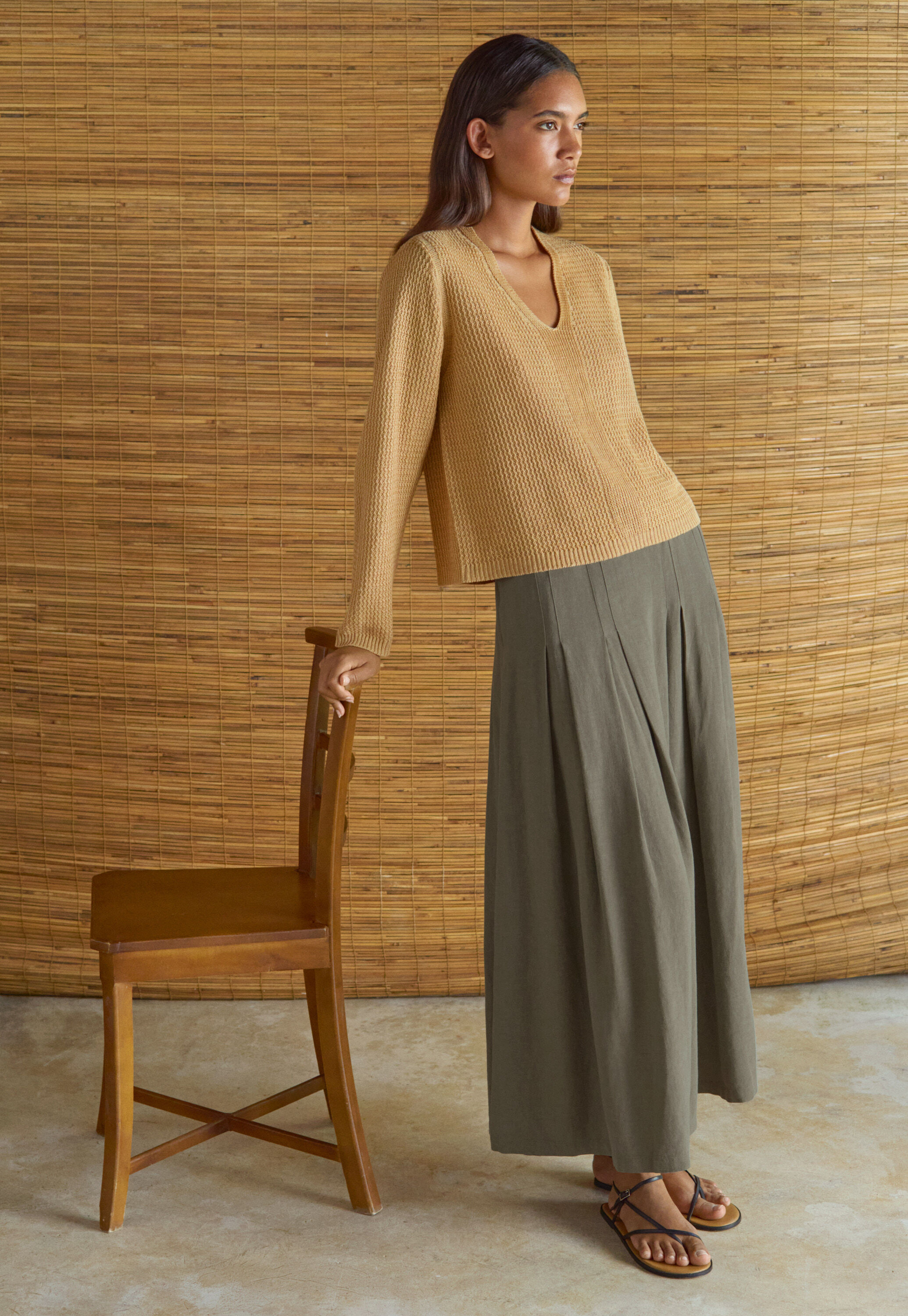 V-neck sweater