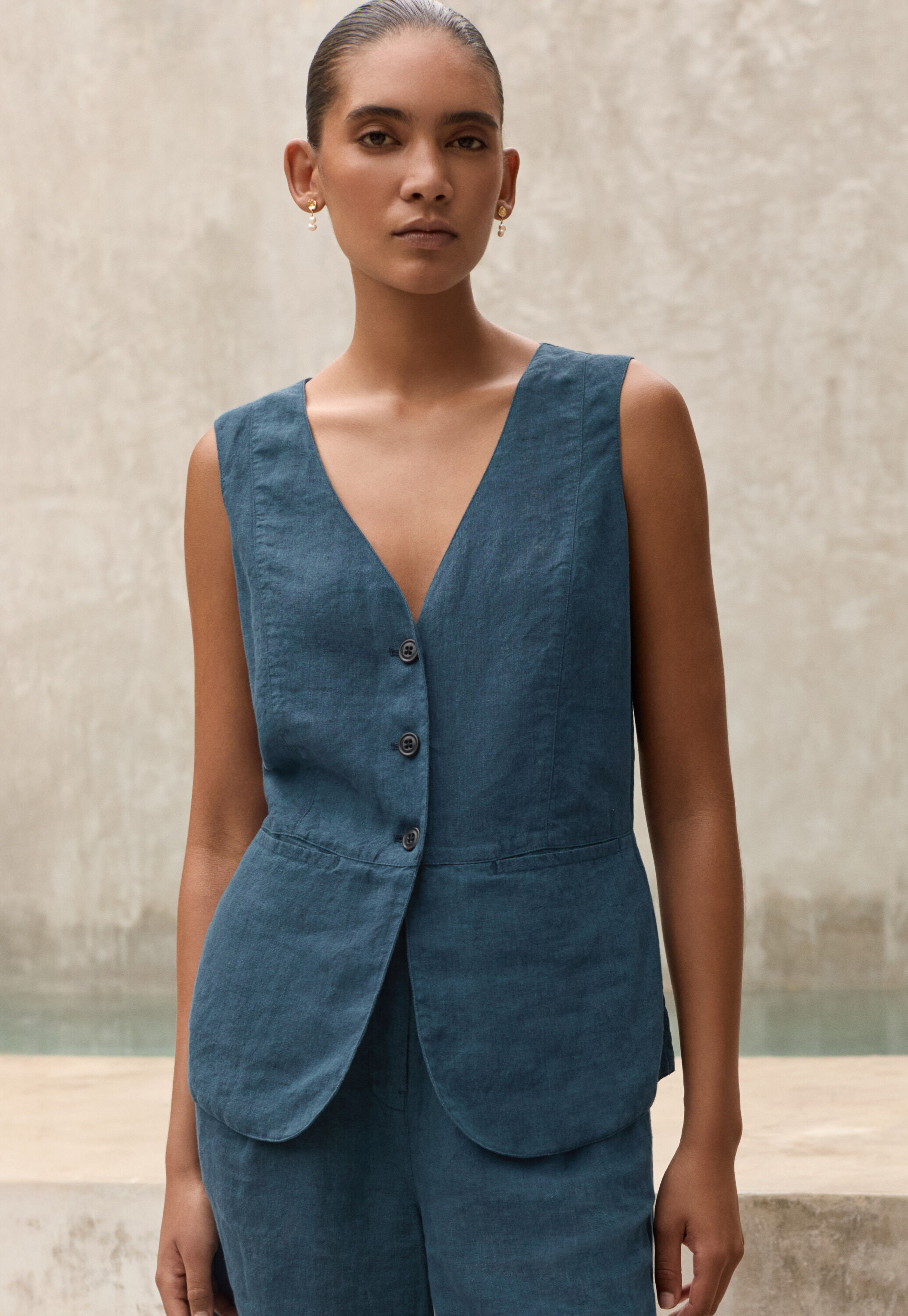 Peplum-detail dress