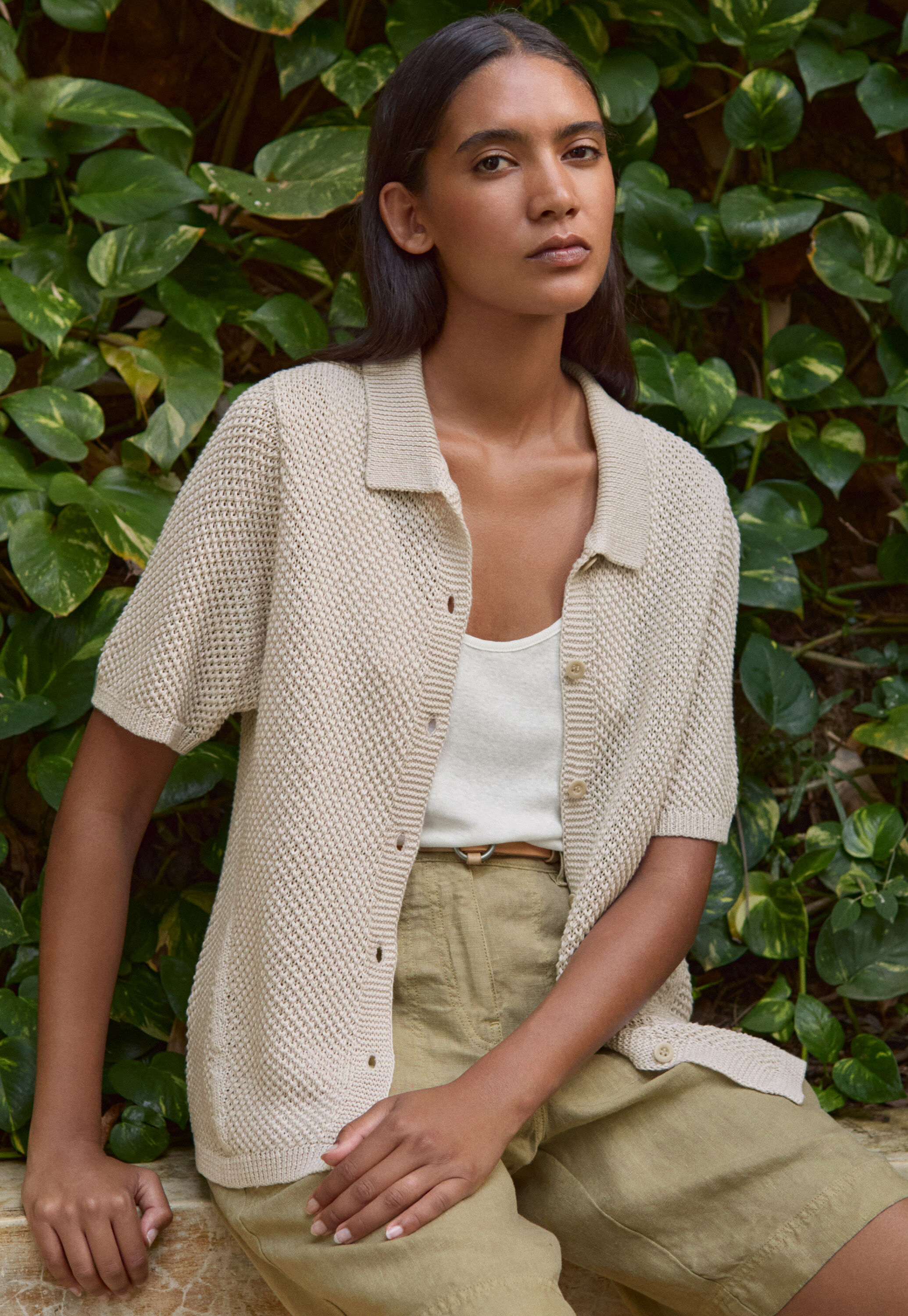 Peplum-detail dress