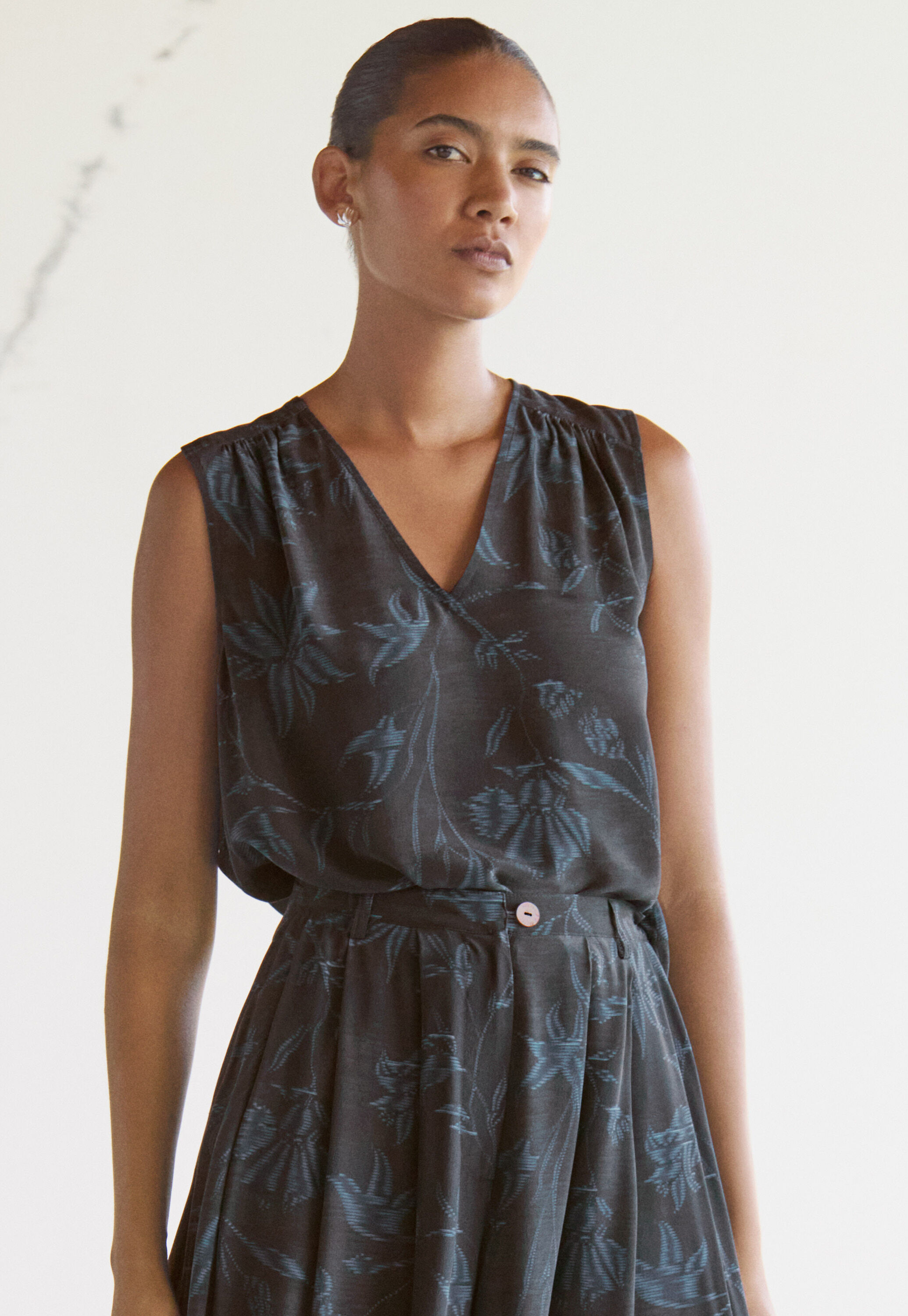 Peplum-detail dress