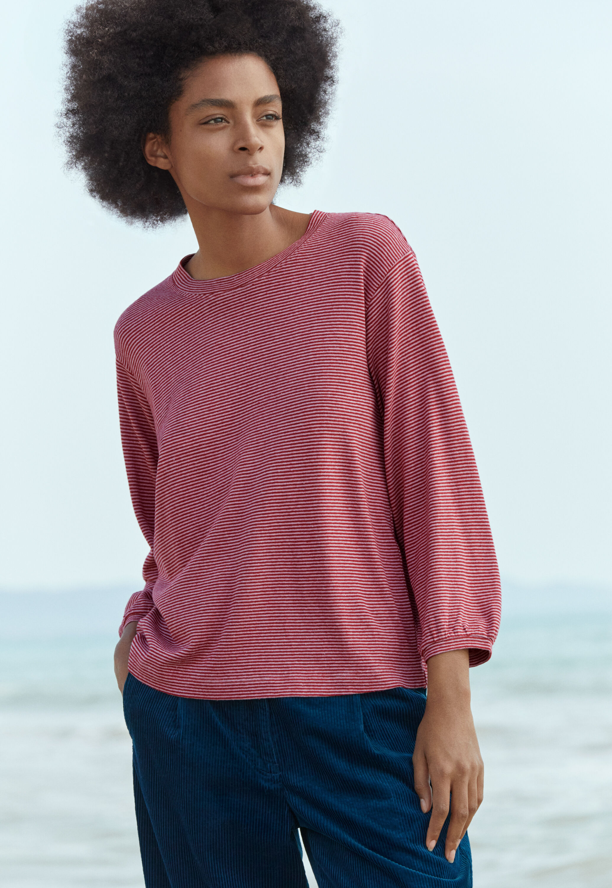 Peplum-detail dress