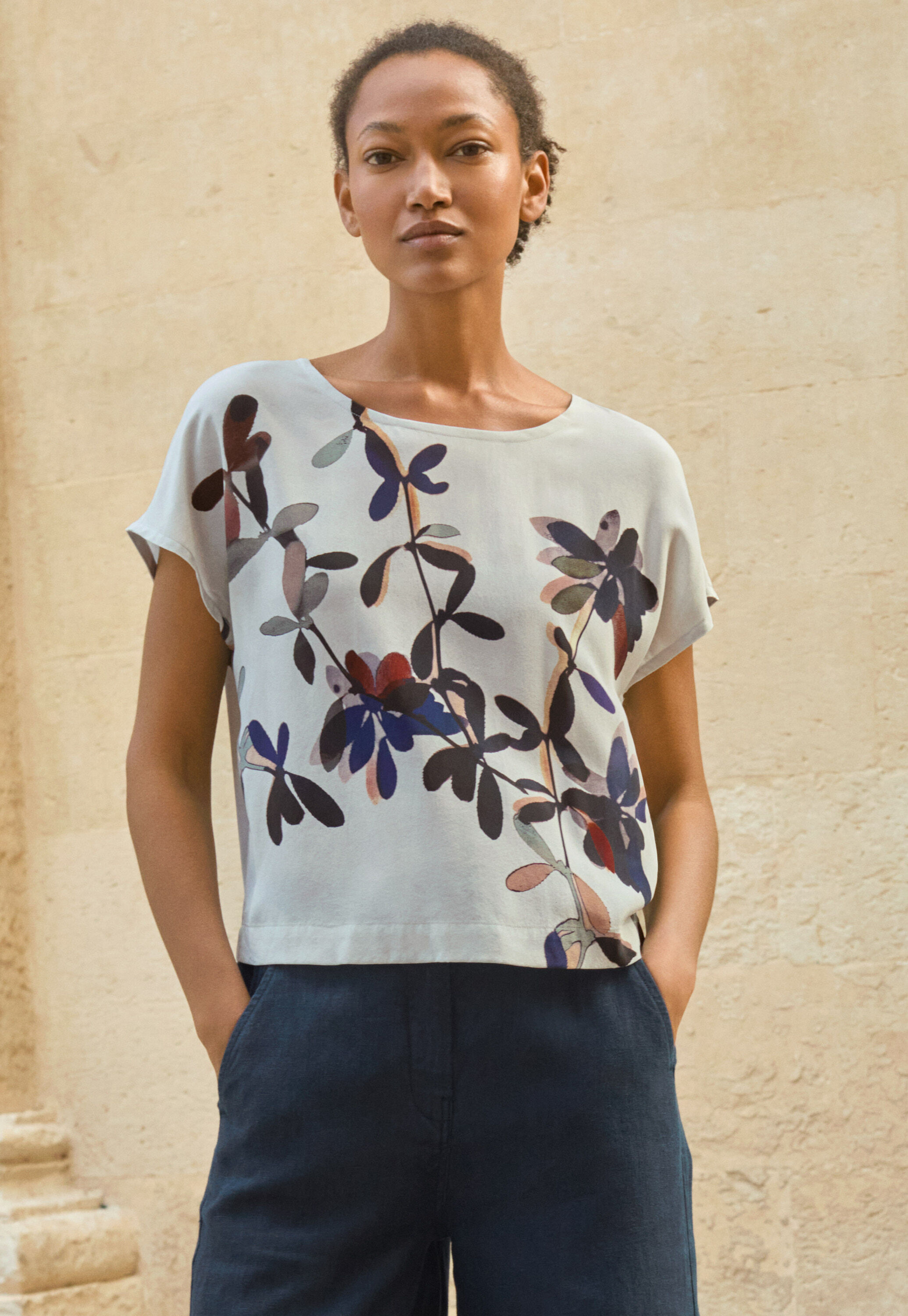 Peplum-detail dress