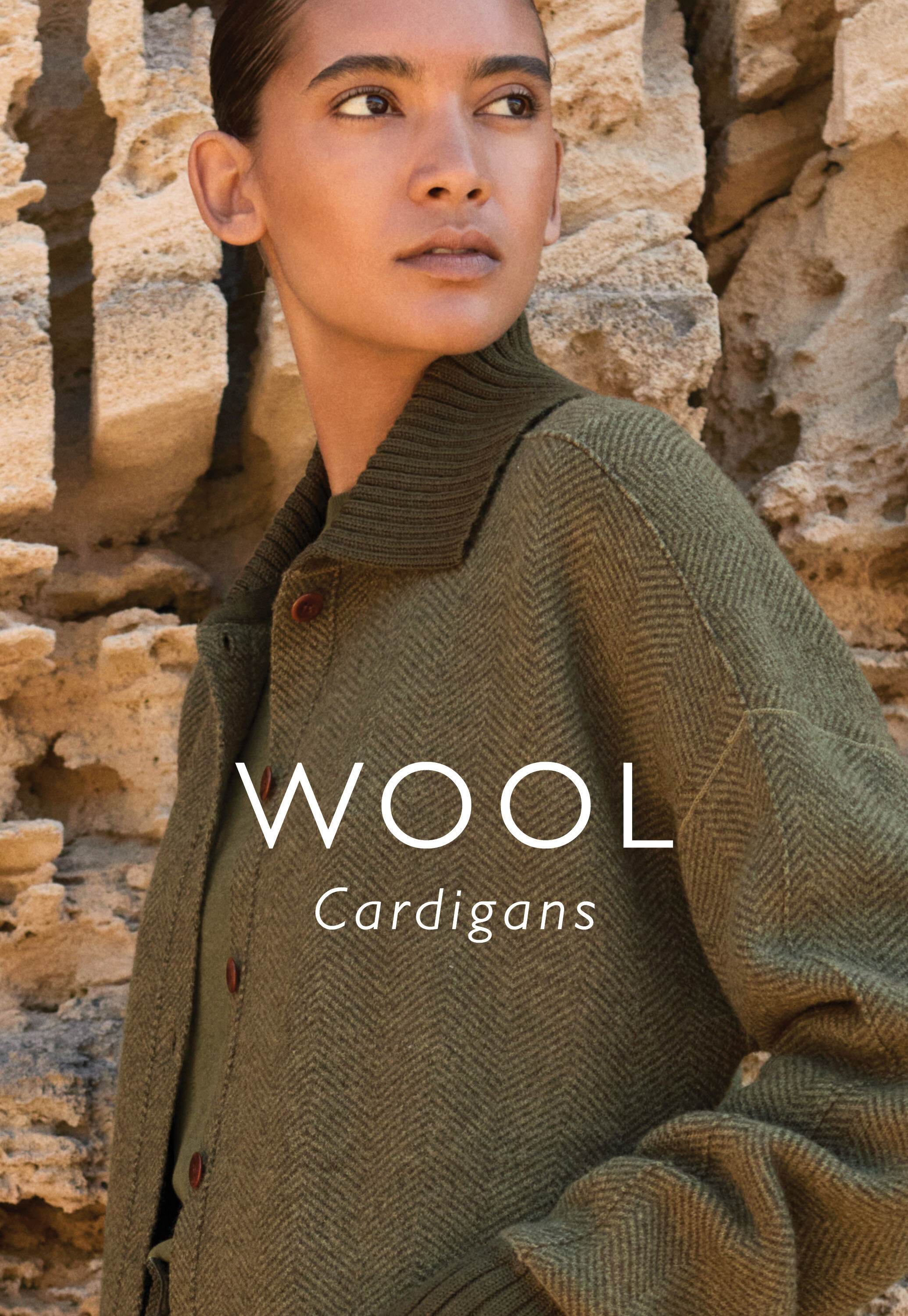Herringbone coatigan