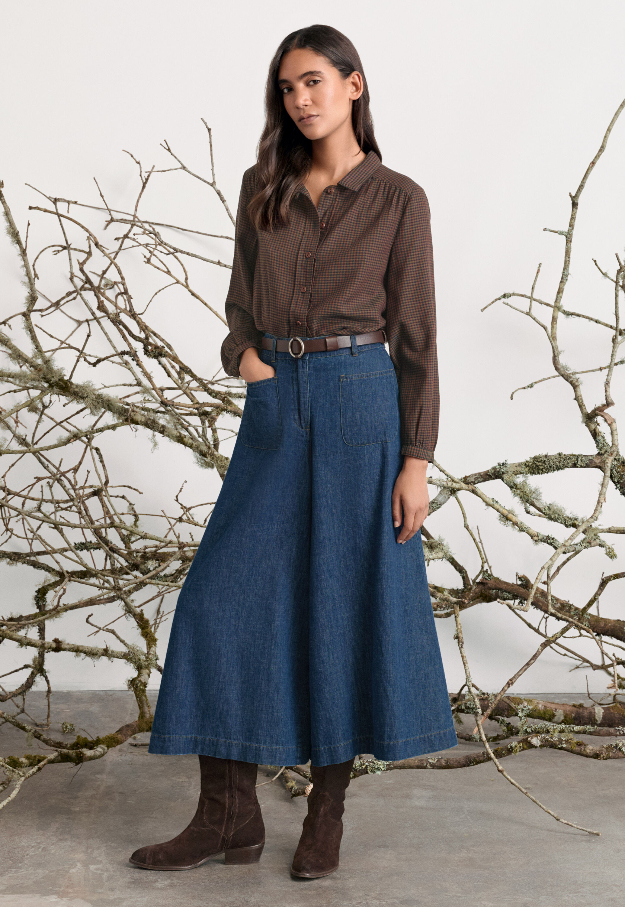 Checked blouse