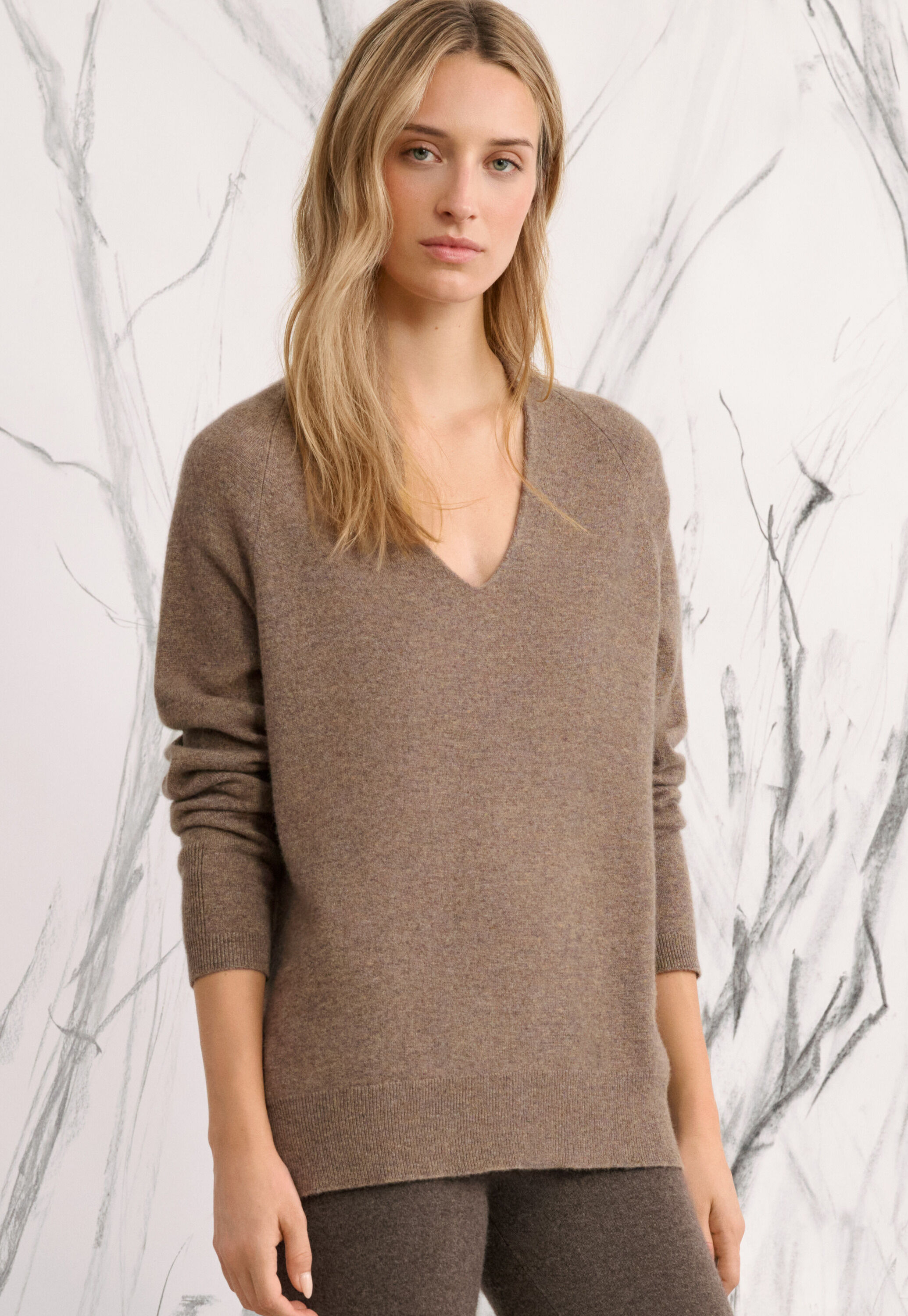 V-neck sweater
