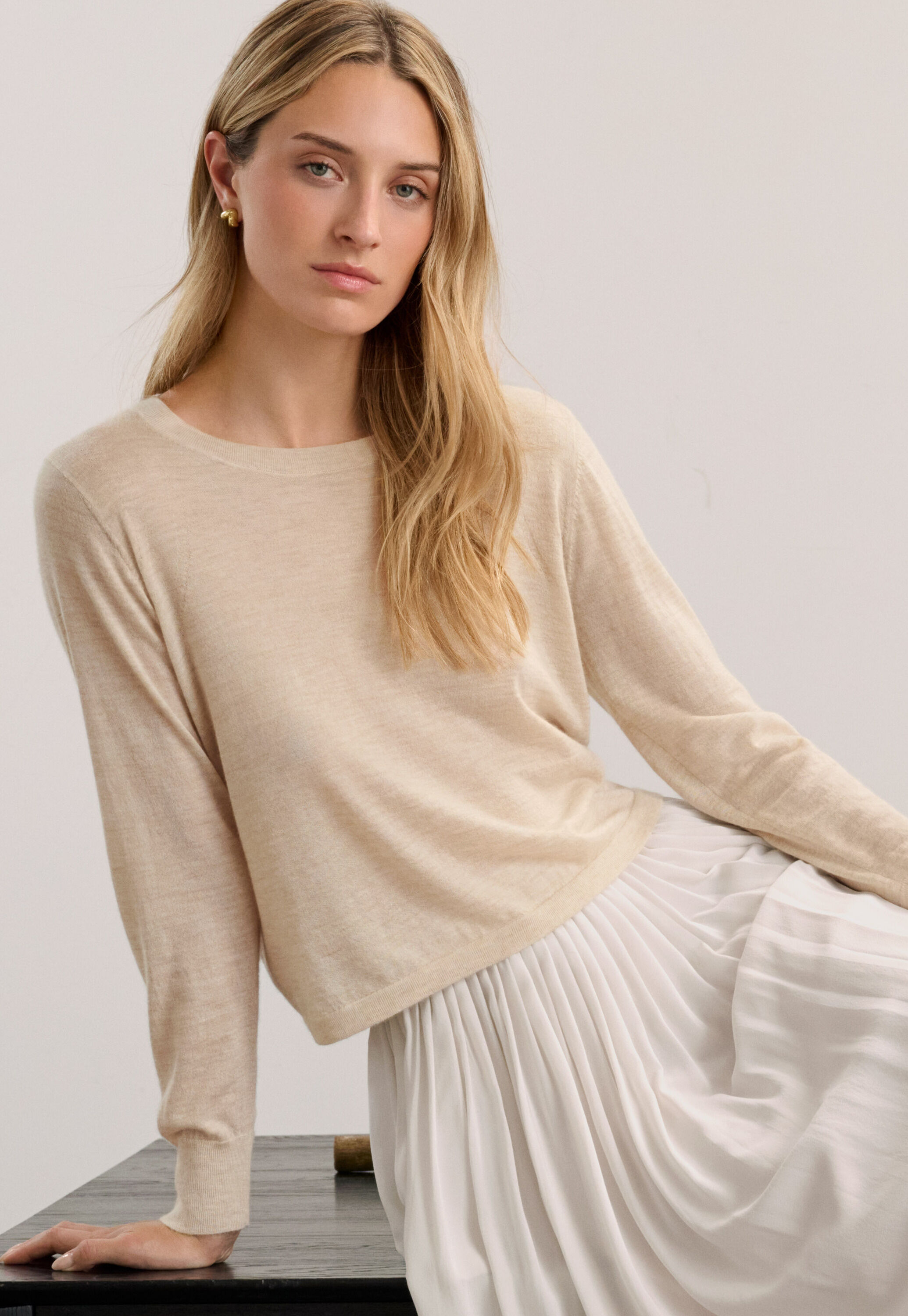 Funnel-neck sweater