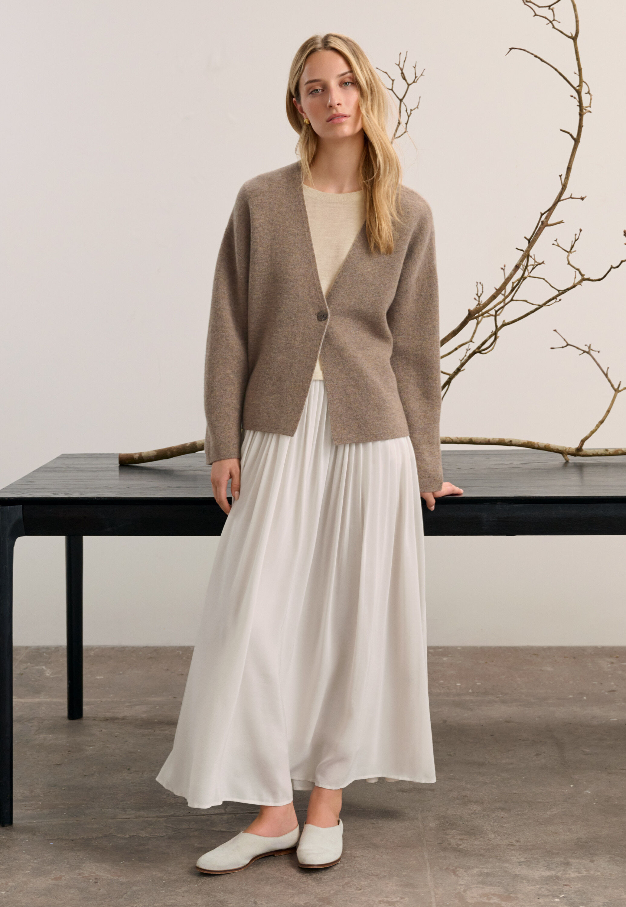 Funnel-neck sweater