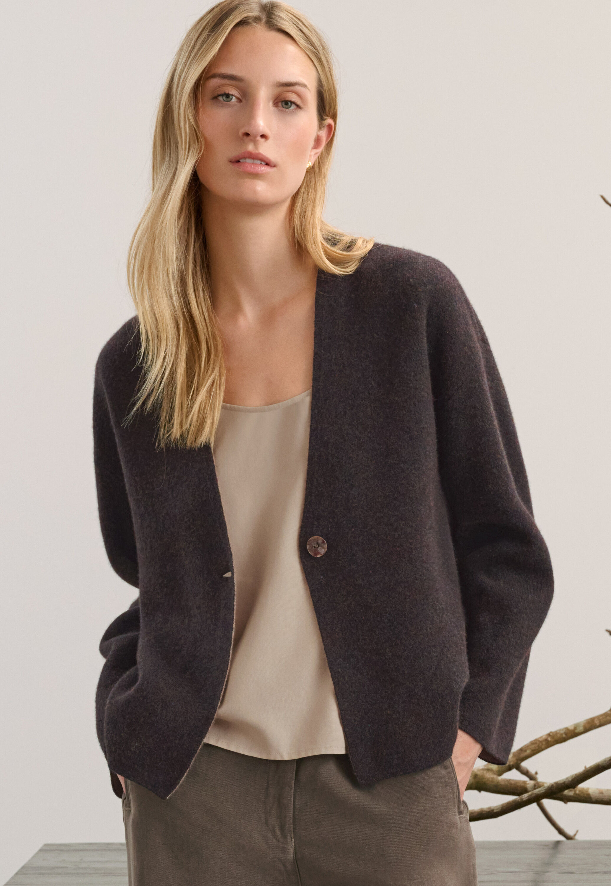 Button-through sweater