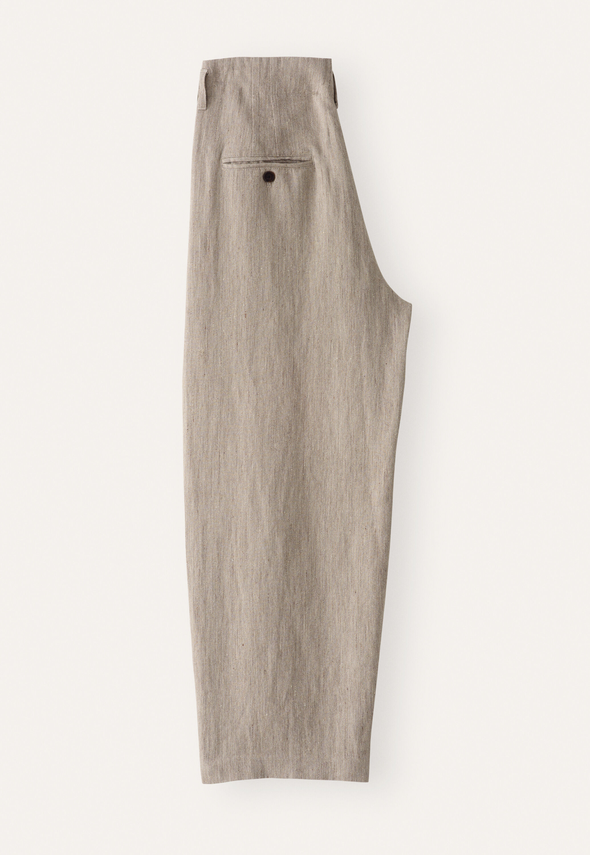 Barrel-leg trousers