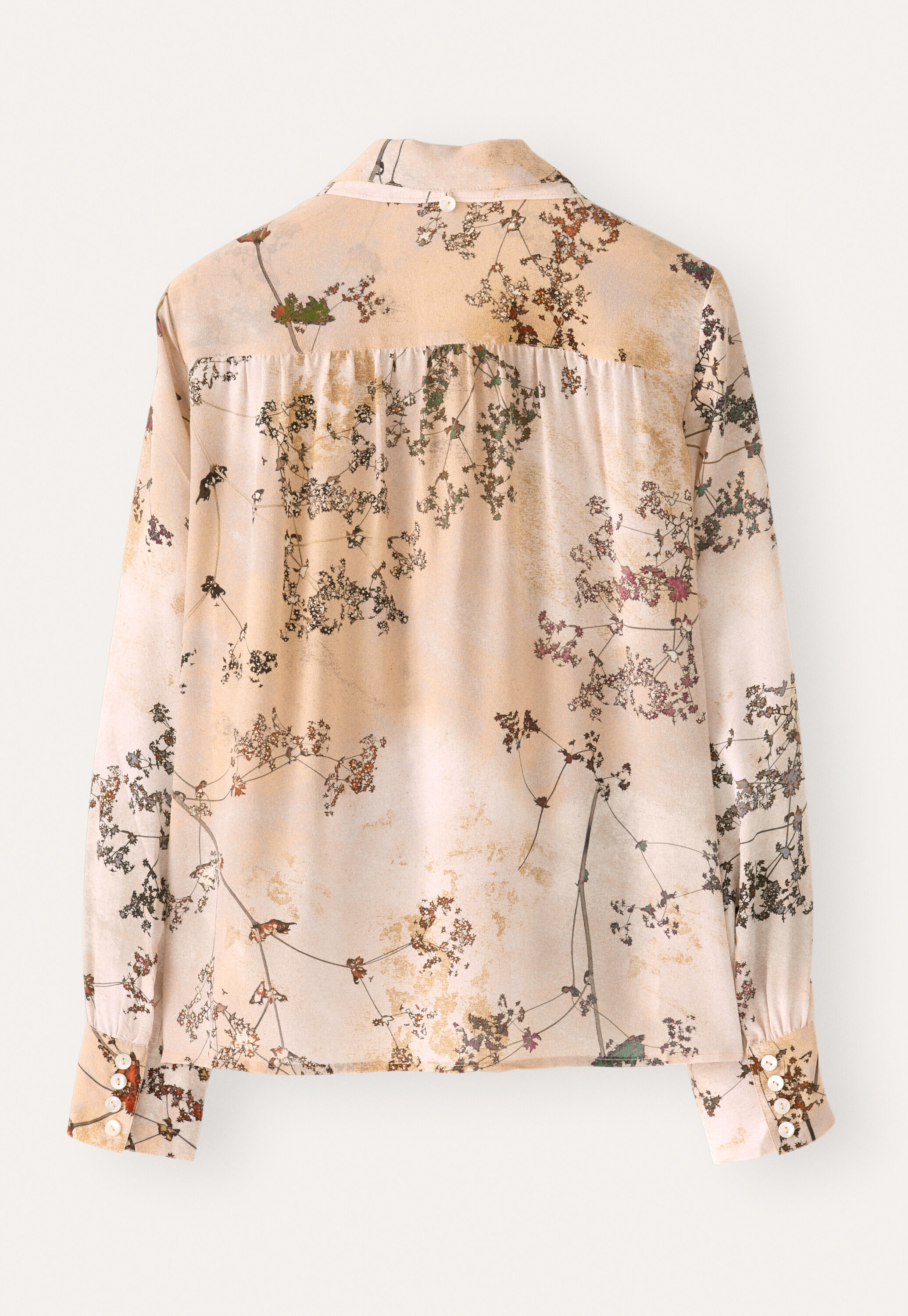 Printed tie-blouse