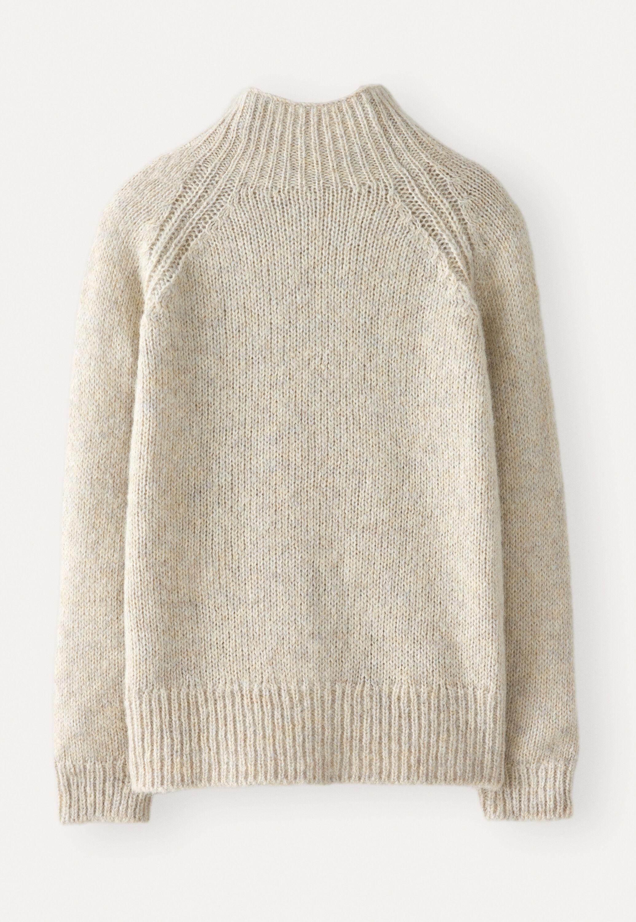 Funnel-neck sweater, Natural stone, large