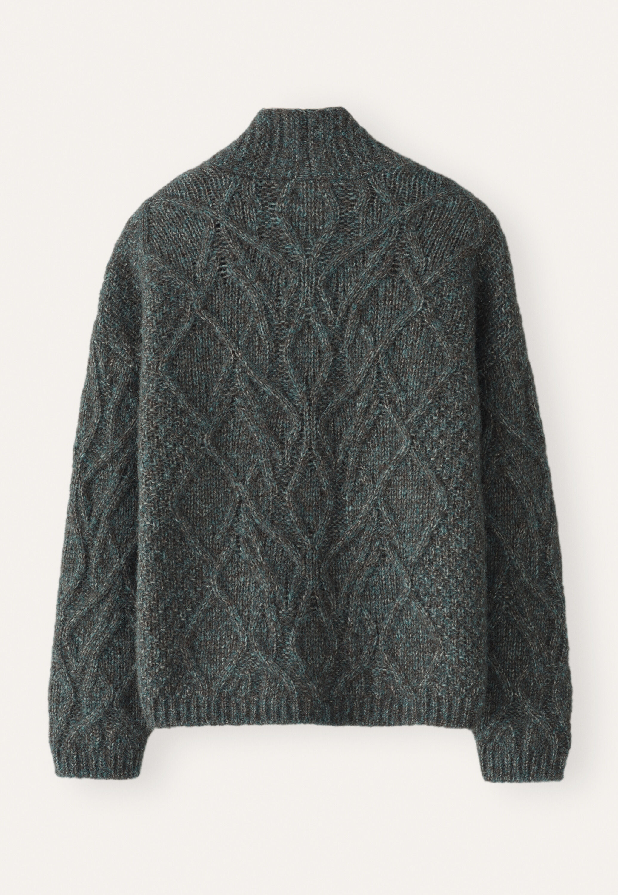 Cable-stitch cardigan