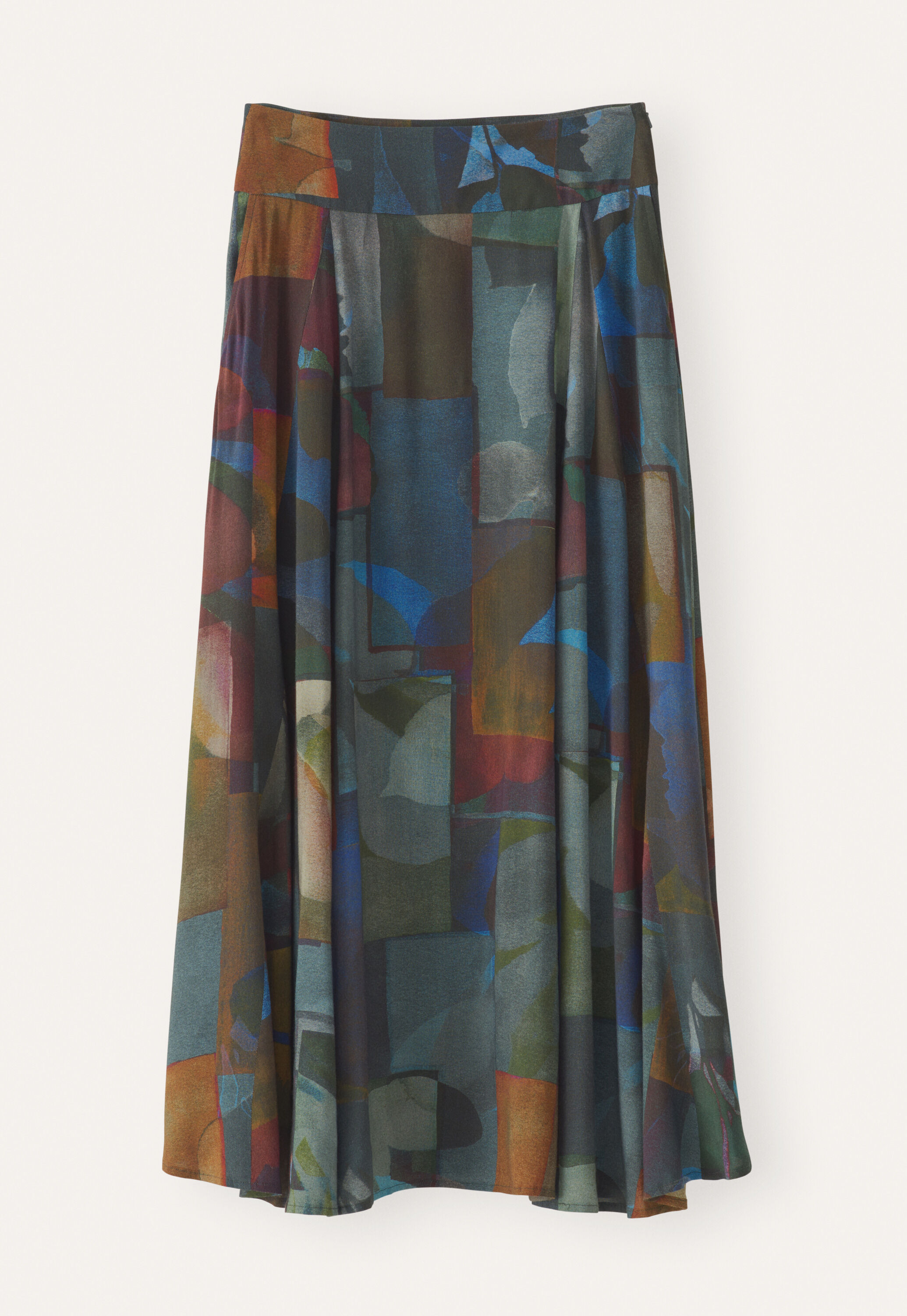 Long godet skirt, Stained glass, large