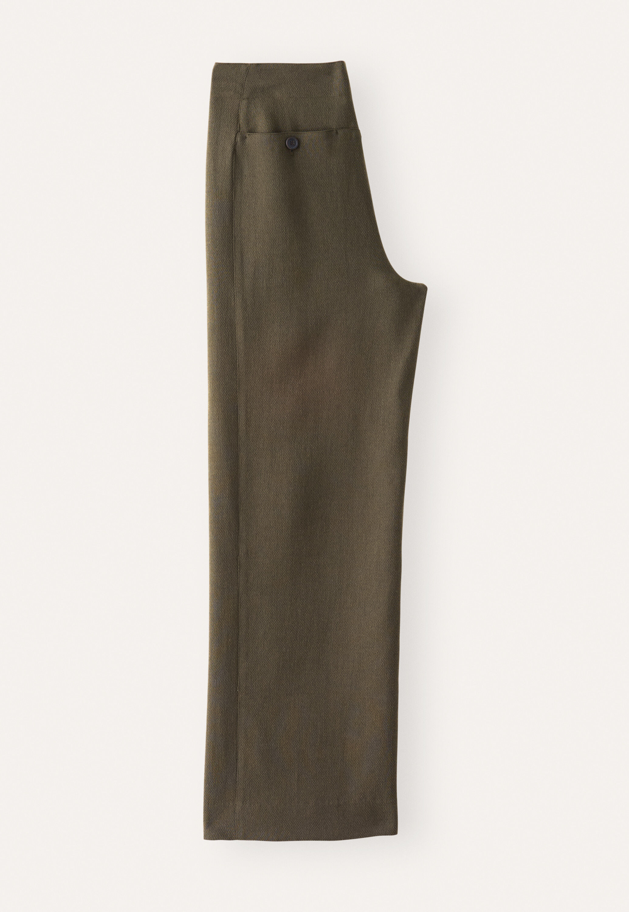 Soft tailored trousers, Dark moss, large