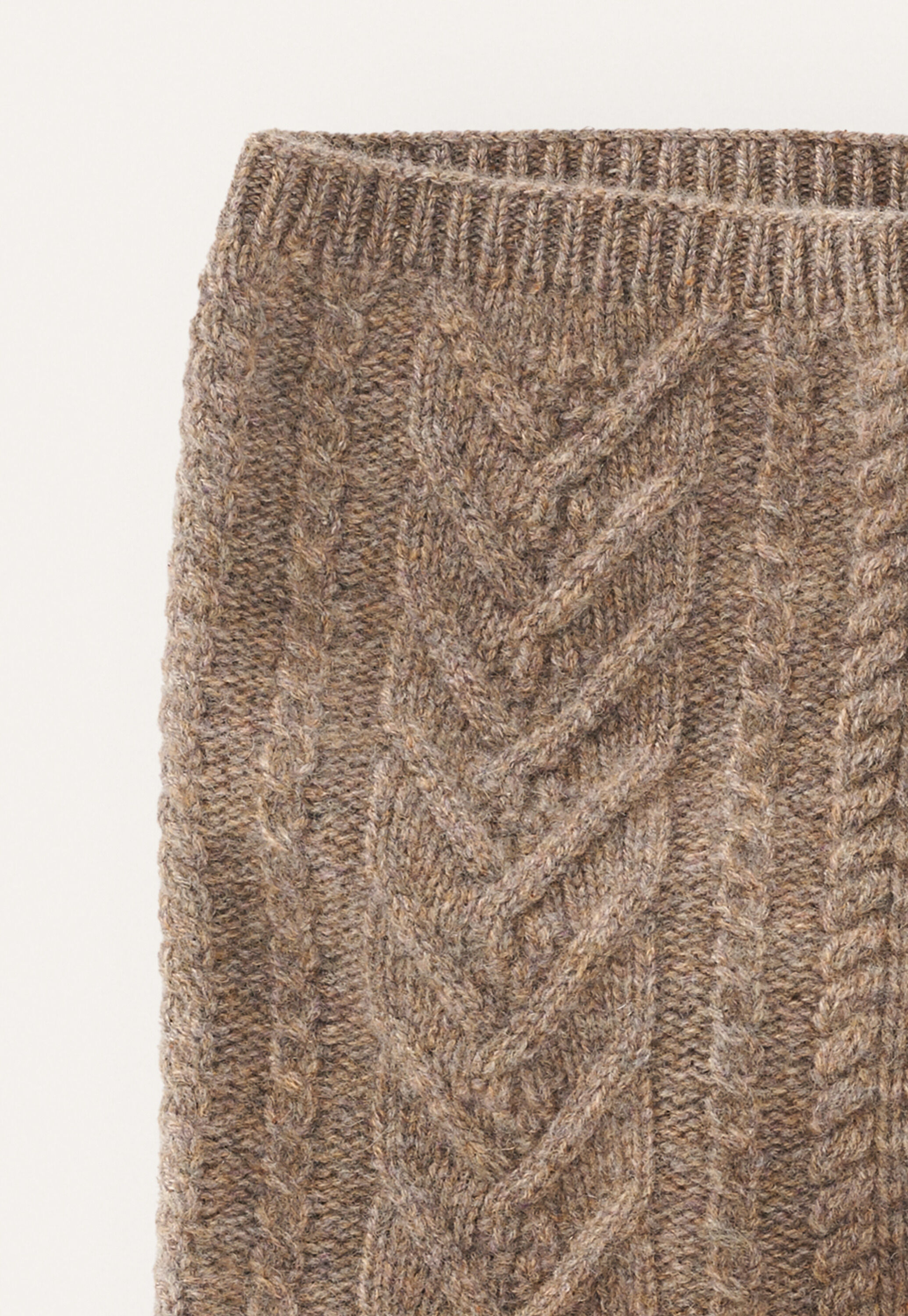 Cable snood, Latte, large