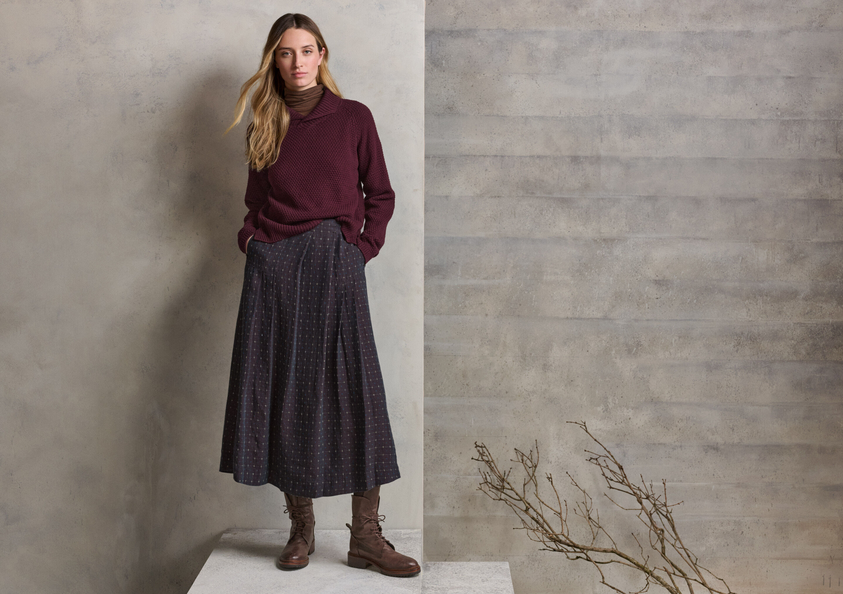 Pleated skirt
