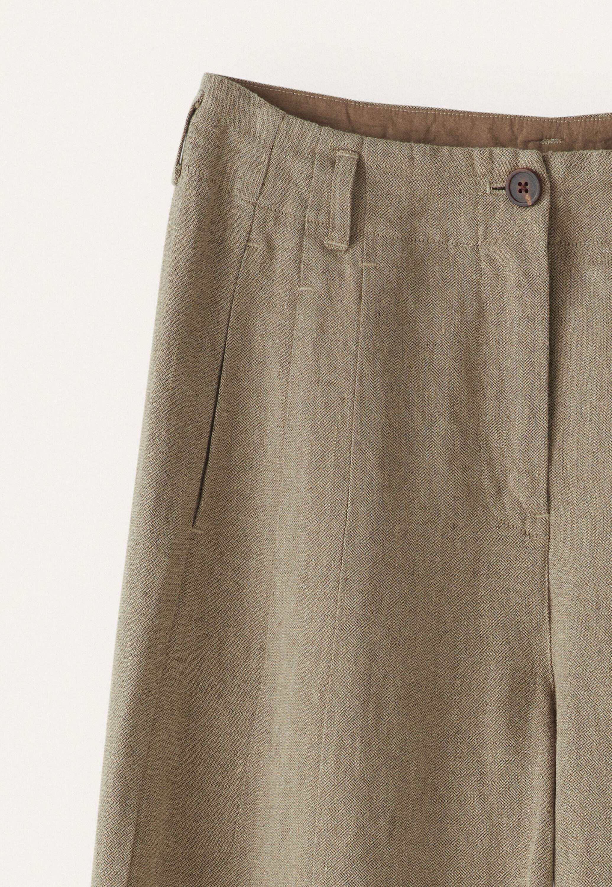 Barrel-leg trousers, Taupe, large