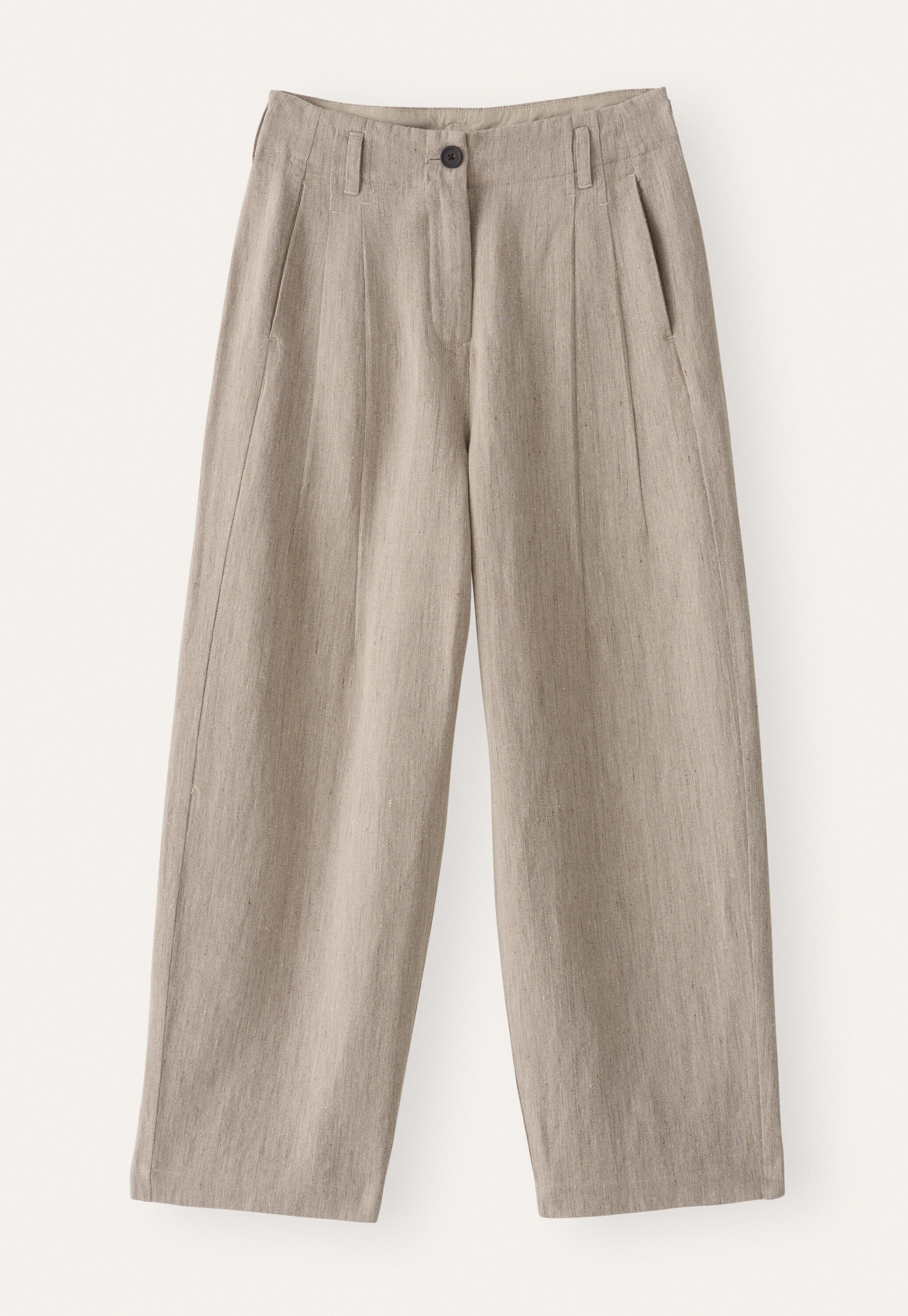 Barrel-leg trousers, Mink, large