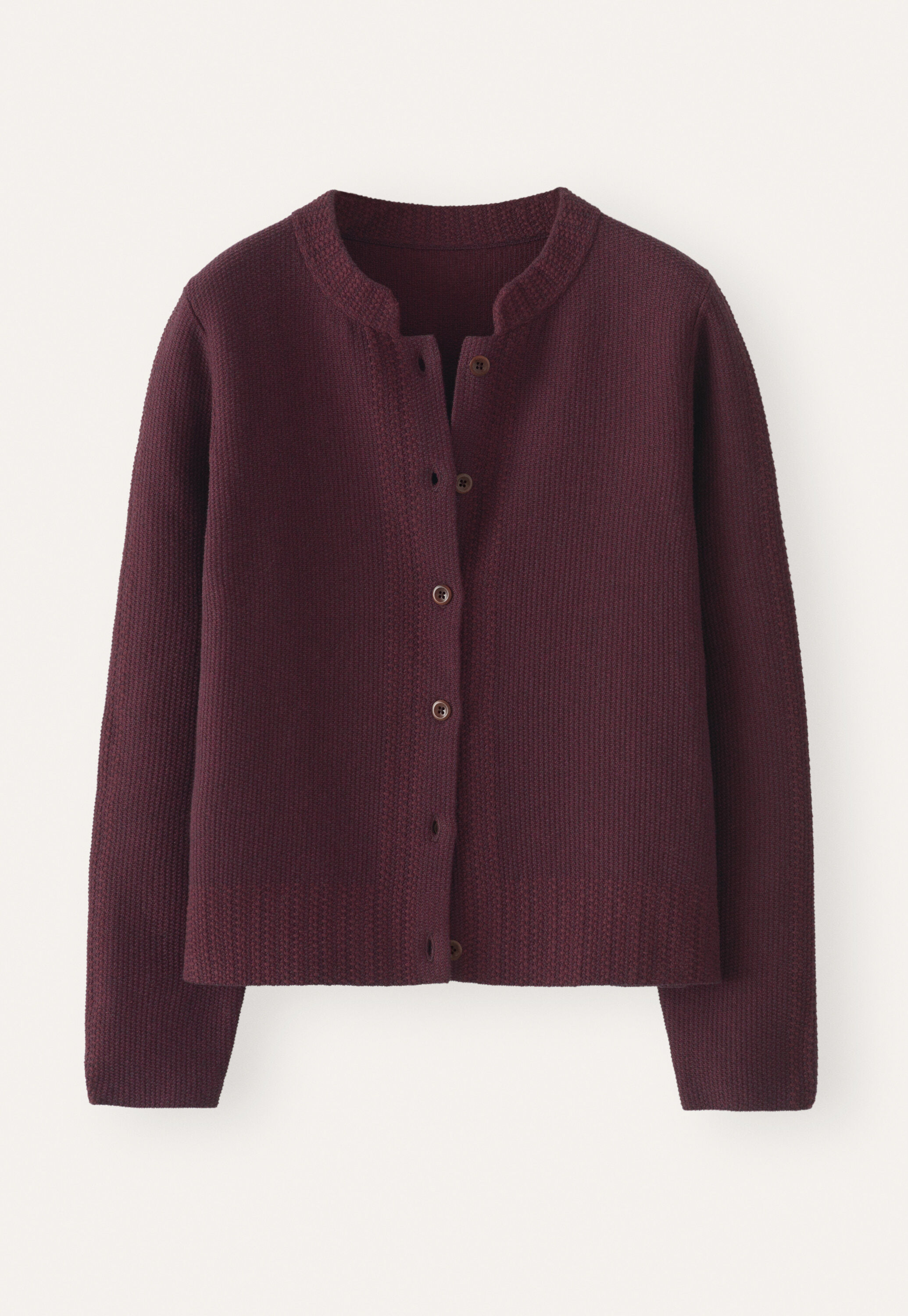 Inlay-stitch cardigan