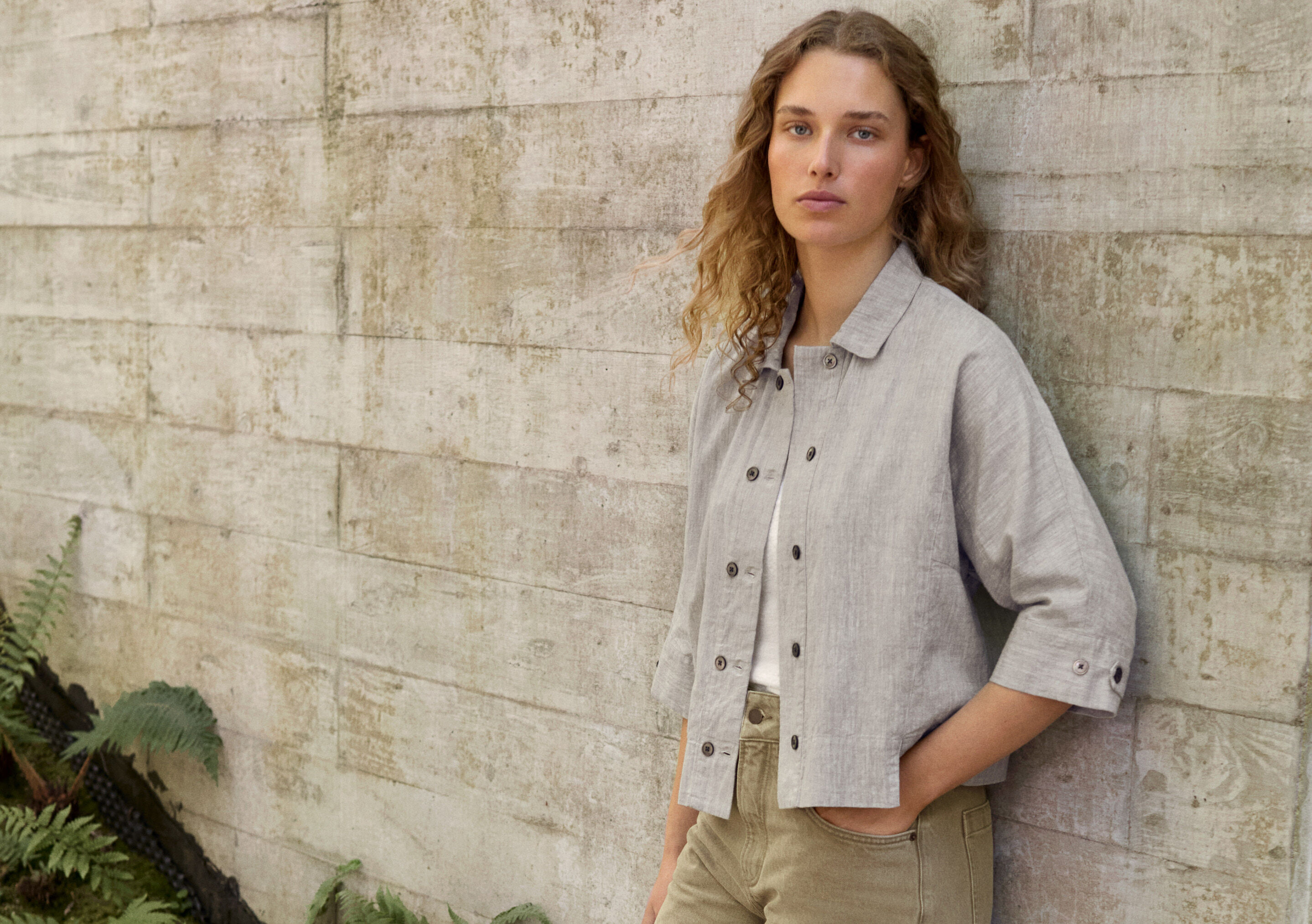 Double-breasted blouse