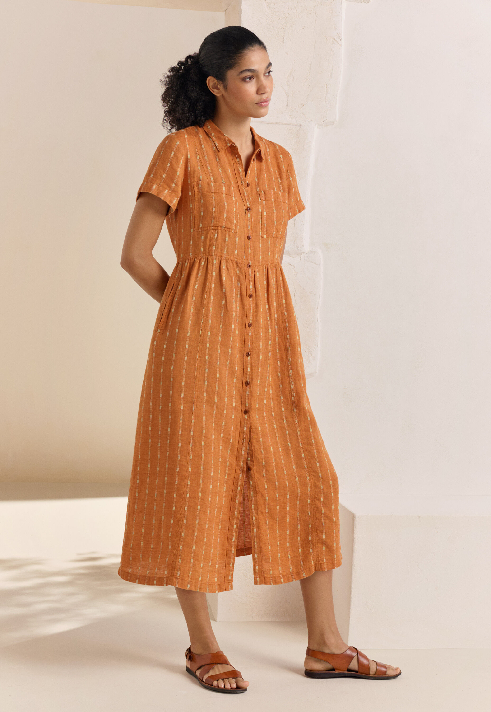 Long striped dress