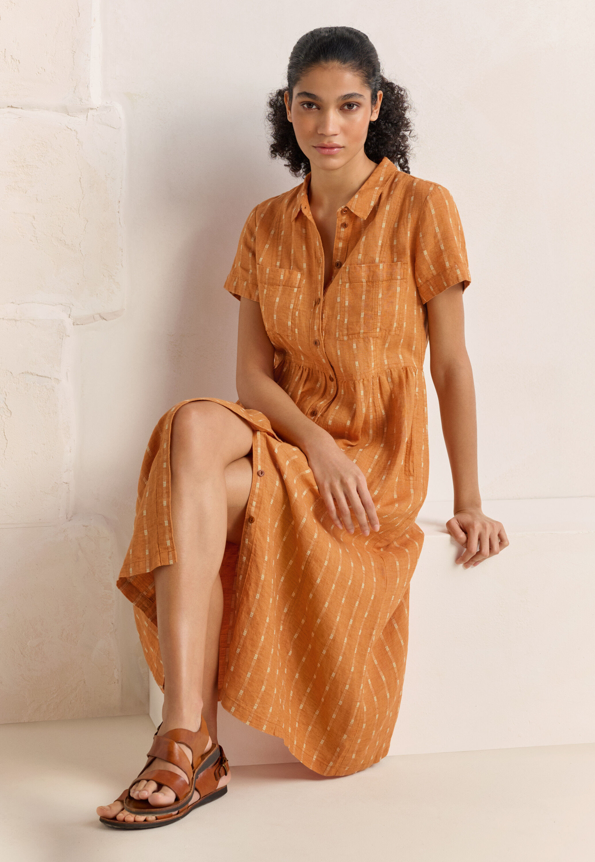 Long striped dress