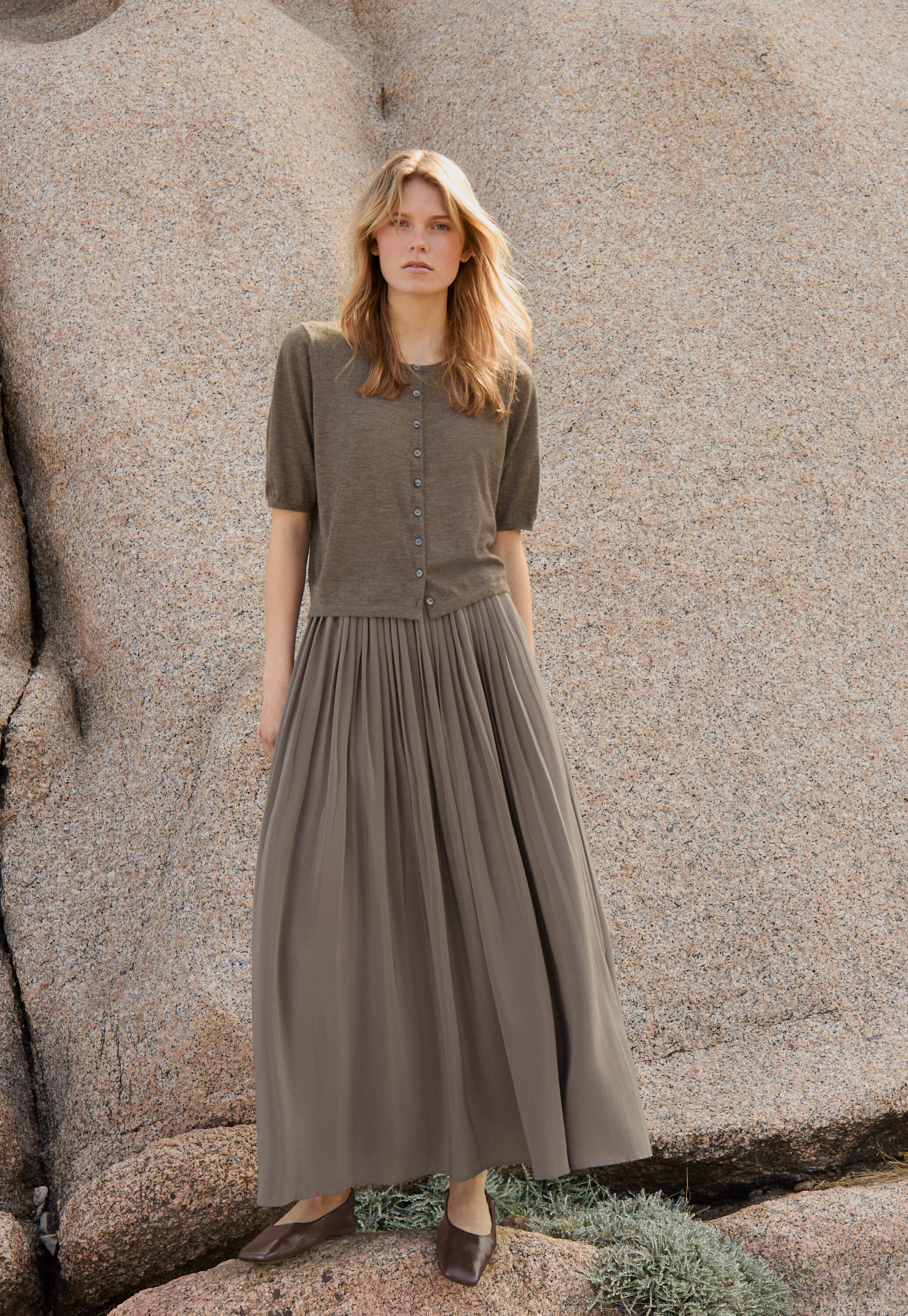 Jersey bias-cut dress