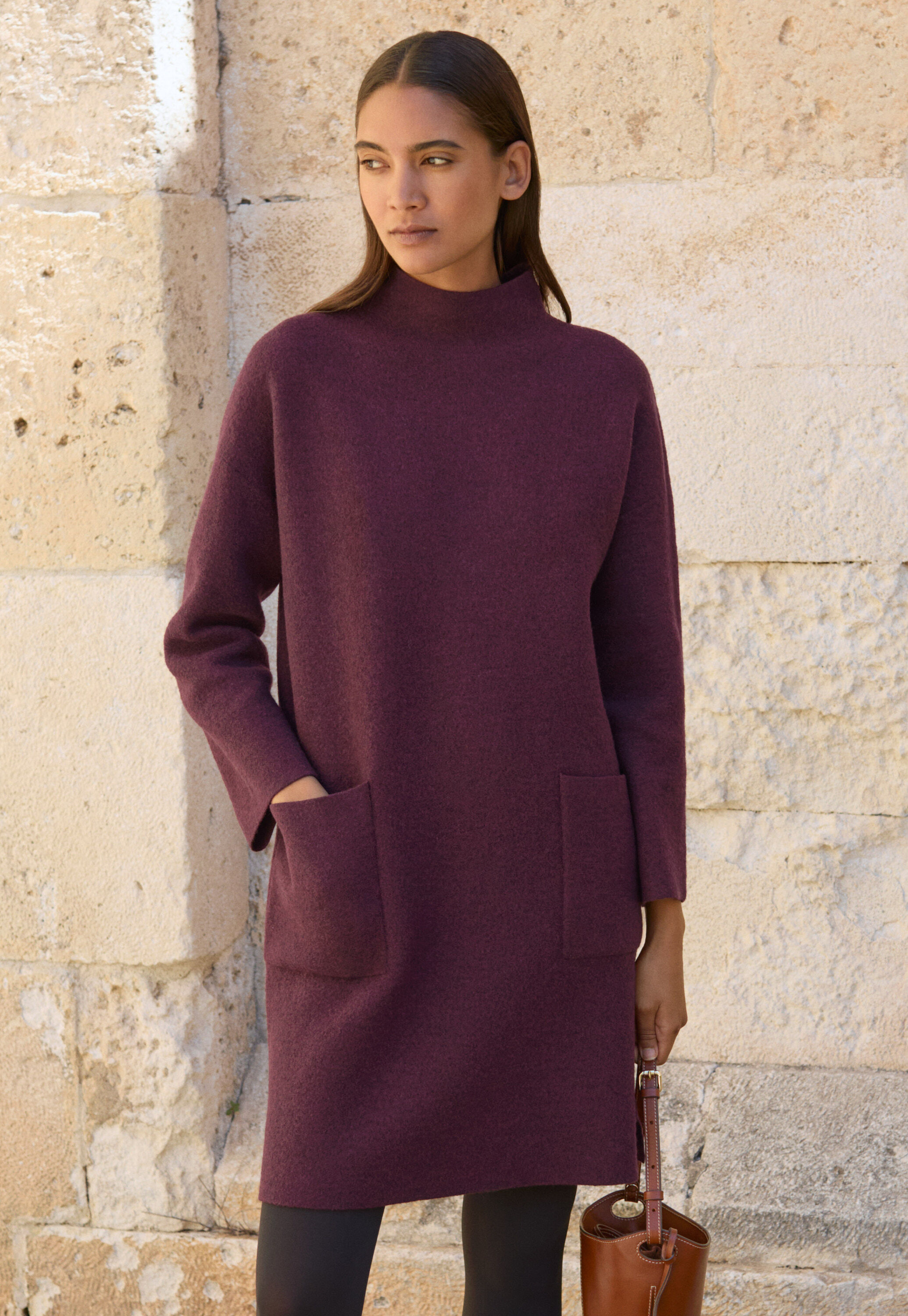 Jersey bias-cut dress