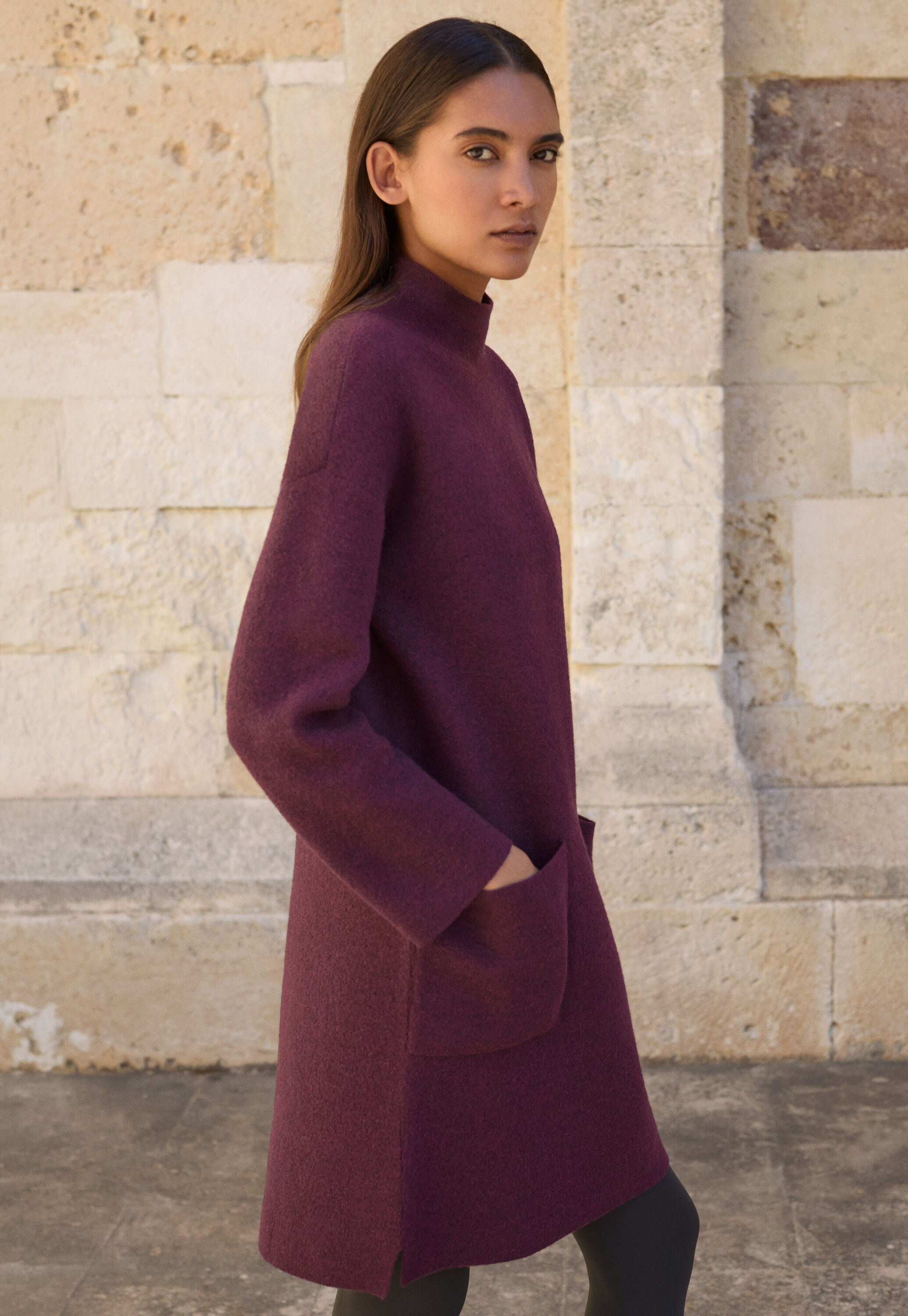 Jersey bias-cut dress