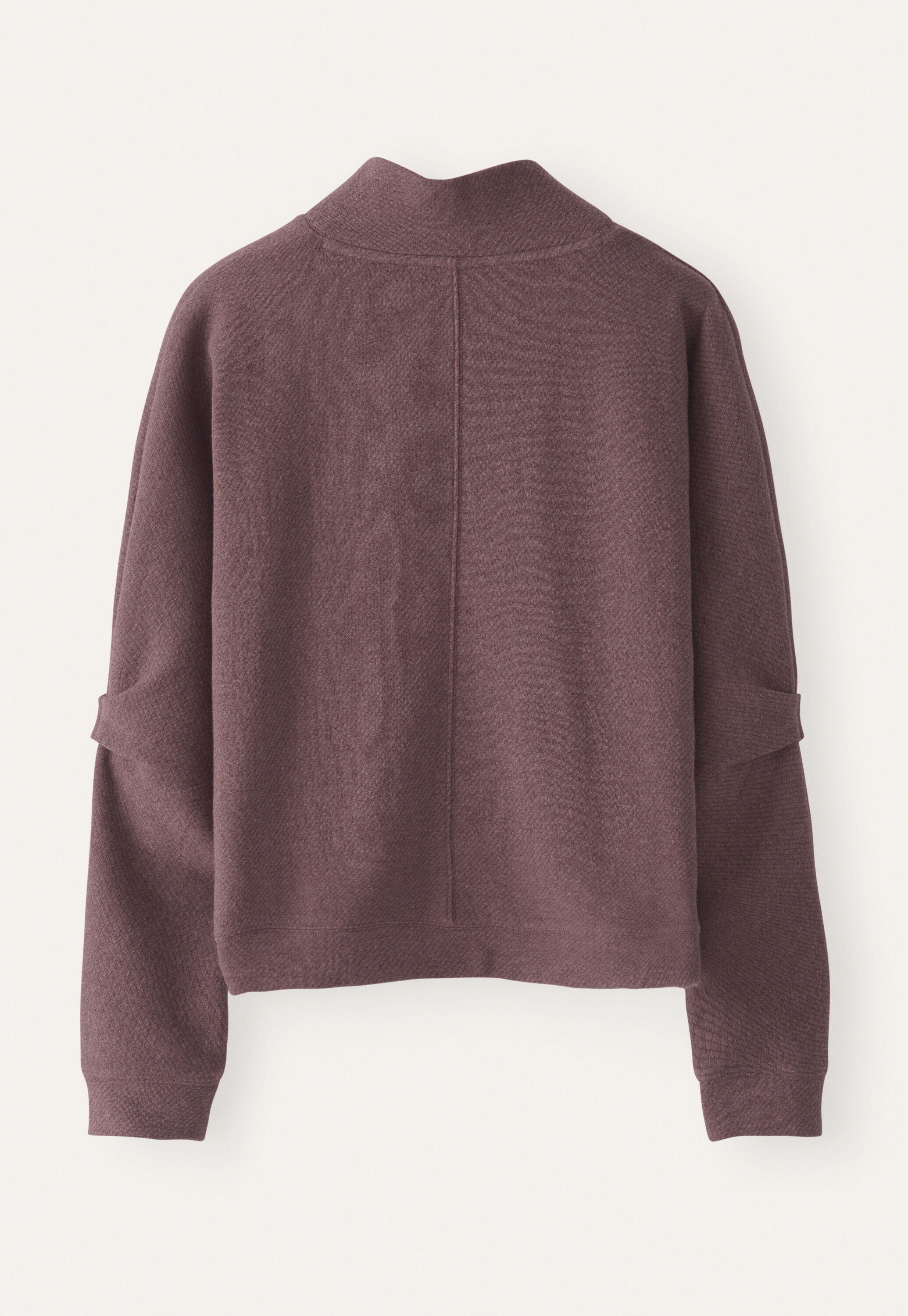 Tuck sleeve sweatshirt, Purple, large