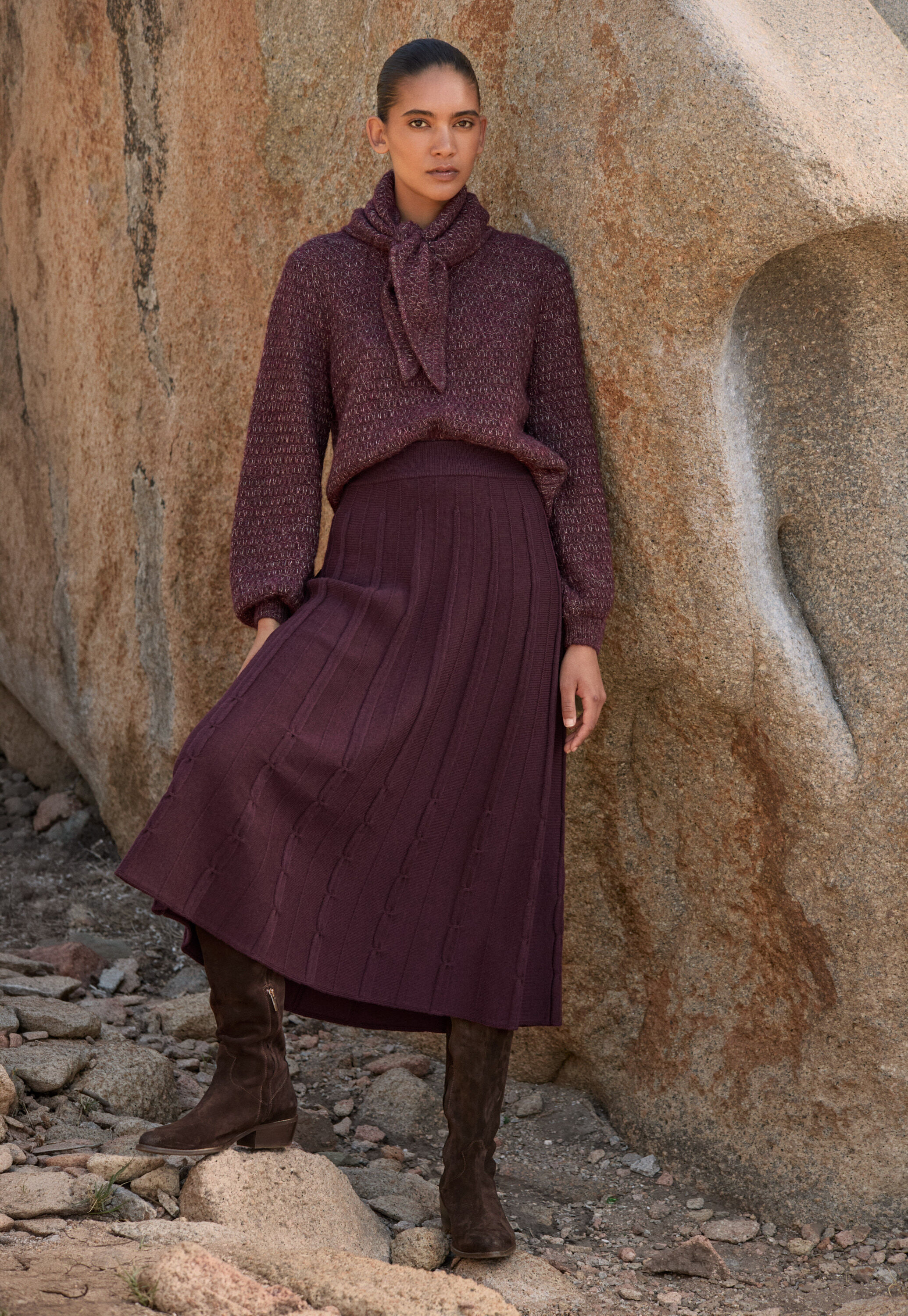 Zip-front cardigan