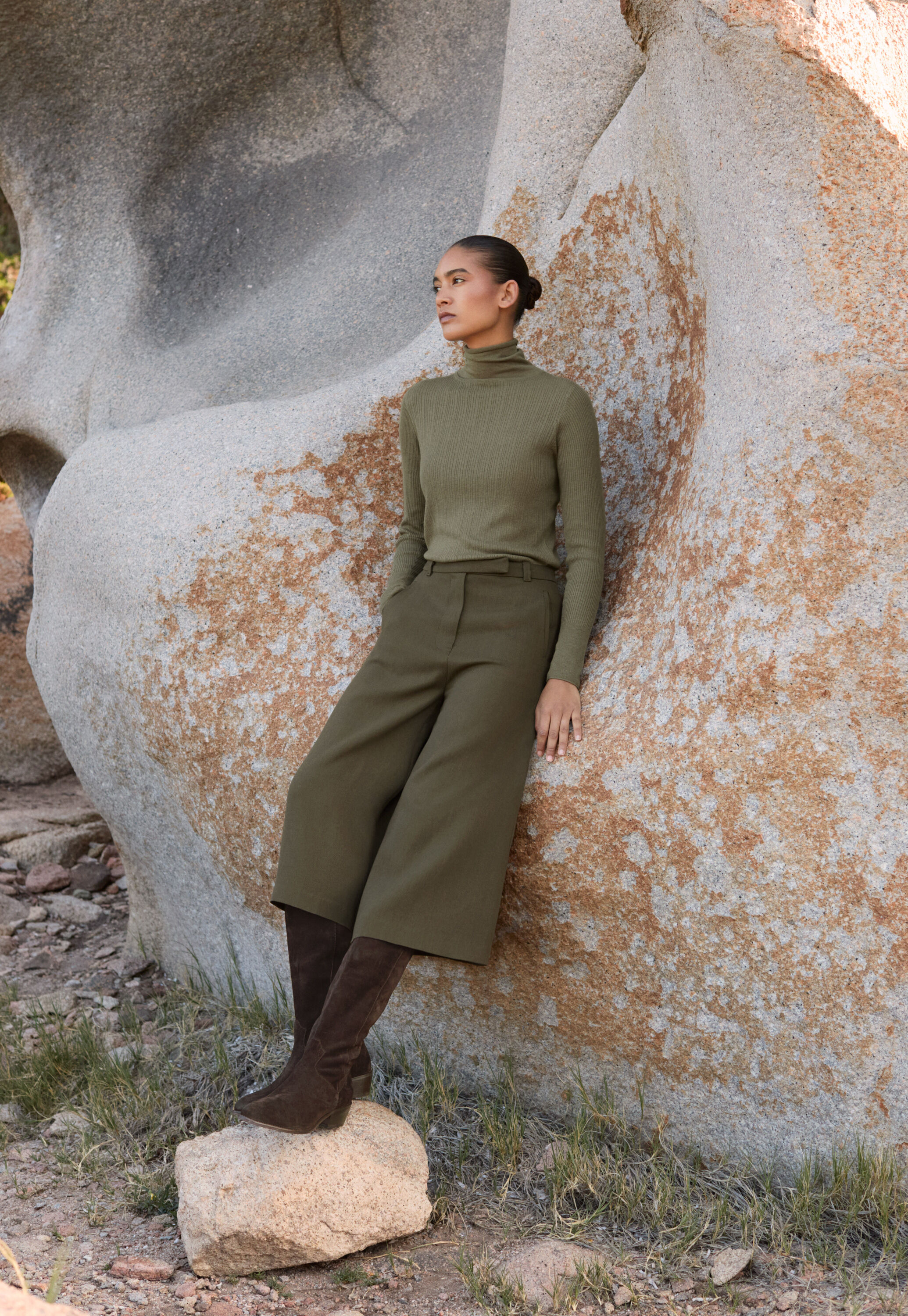 Peplum-detail dress