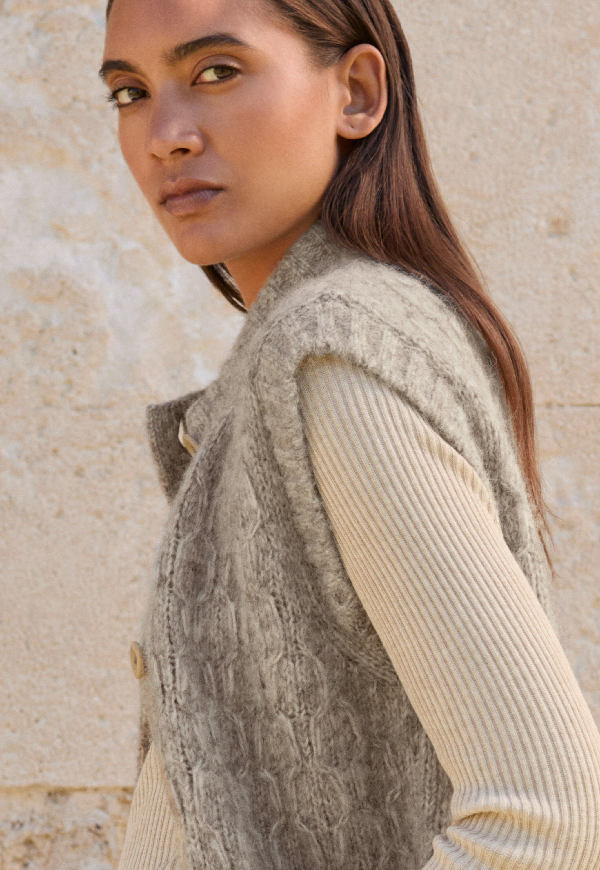 Button-through sweater