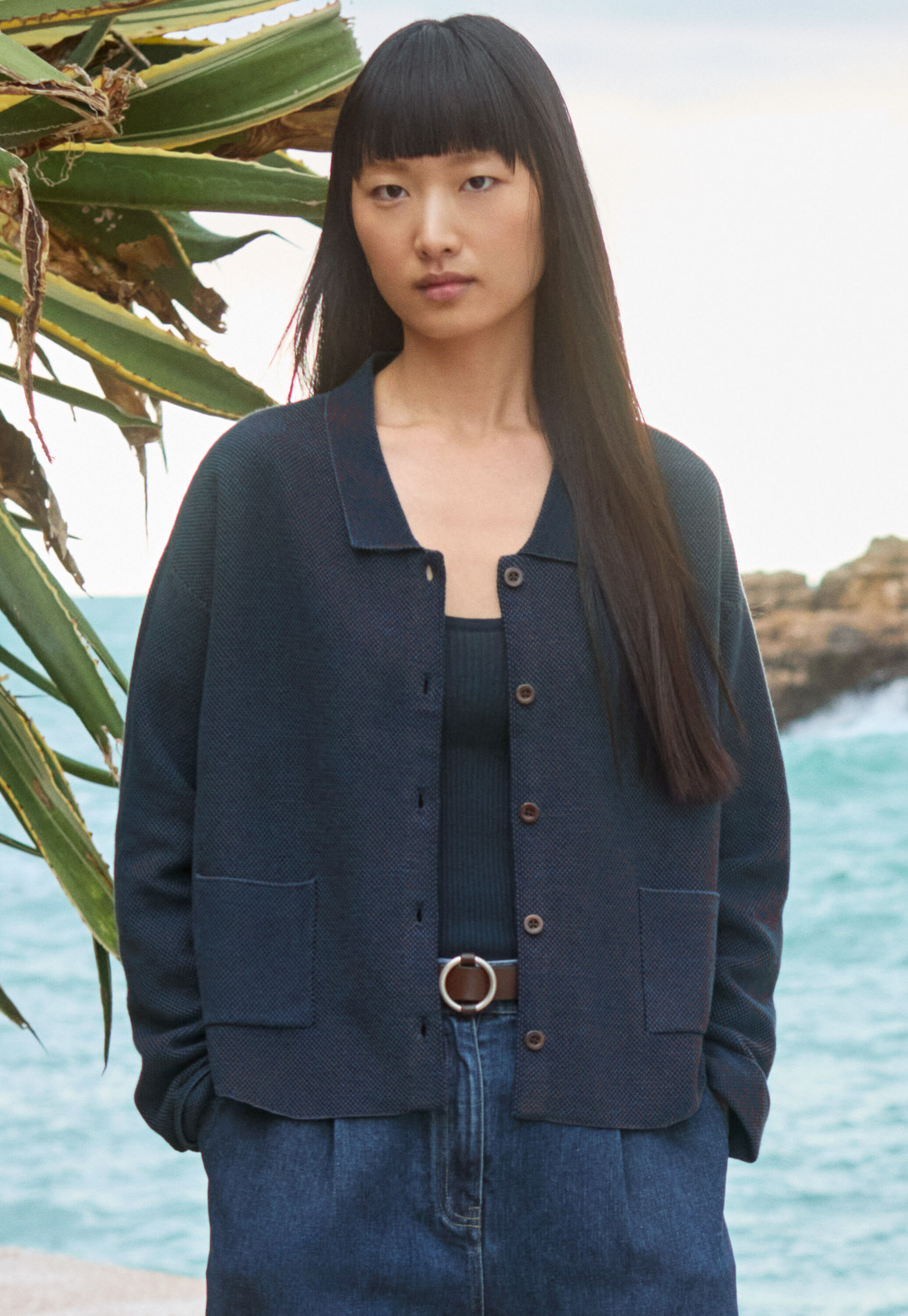 Edge-to-edge cardigan